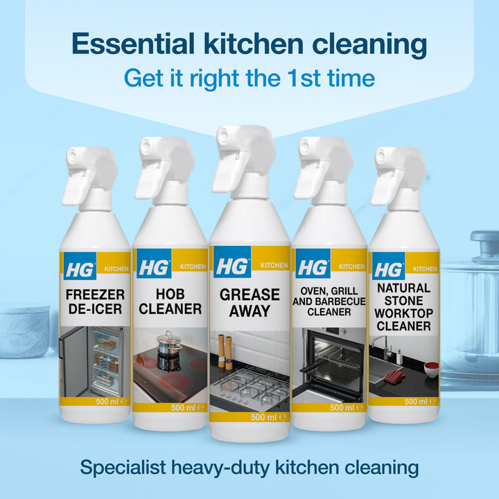 HG Grease Away - Kitchen Degreaser Spray for Fats & Oils, 500ml