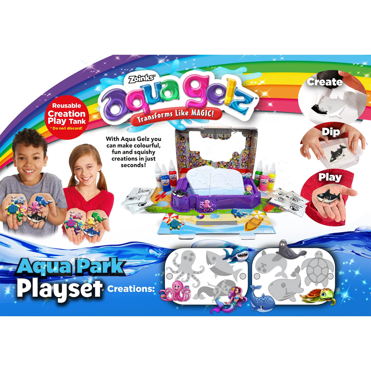 John Adams Aqua Gelz Aqua Park Playset - Gel Molding Art Kit | Ages 5+ 5