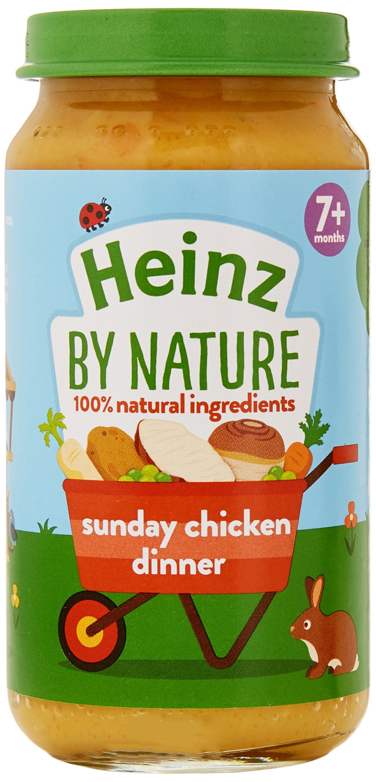 Heinz Mum's Own Sunday Chicken Dinner Baby Meal - 100% Natural Ingredients | 7+ Months | 200g Pack of 6 1