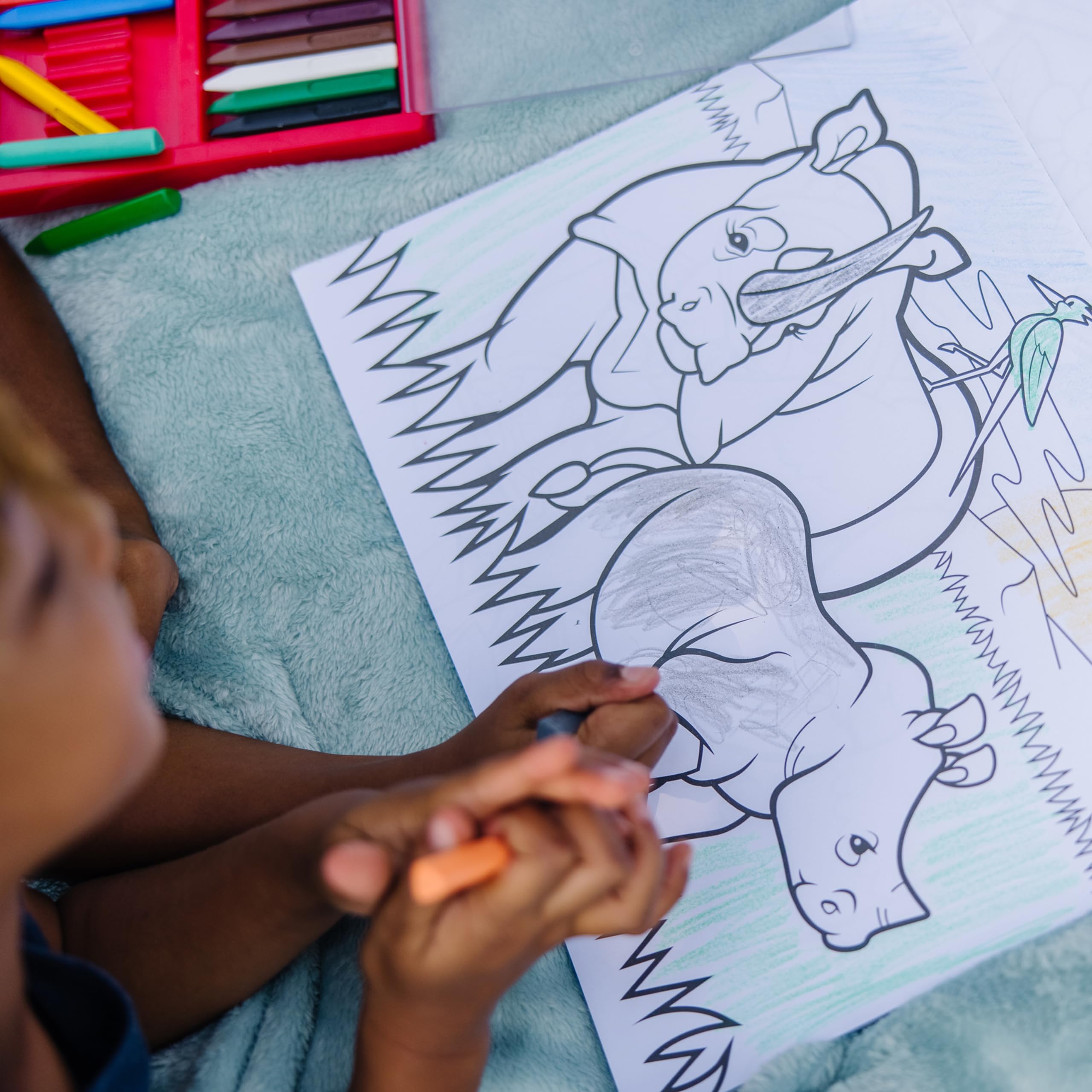 Melissa & Doug Jumbo Coloring Pad - Animals | 50 Pages, 28cm x 35cm | Activity Book for Kids 3+ 10