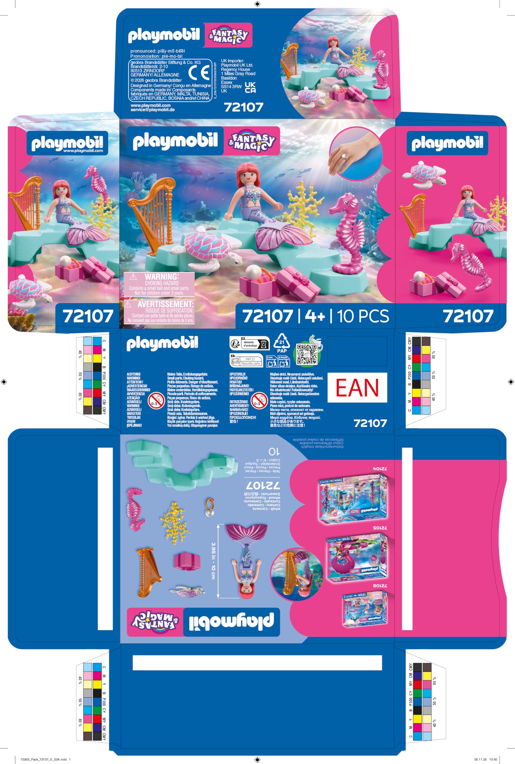 Playmobil Mermaid with Gift - Underwater Wedding Set | Ages 4+ | Model 72107 7