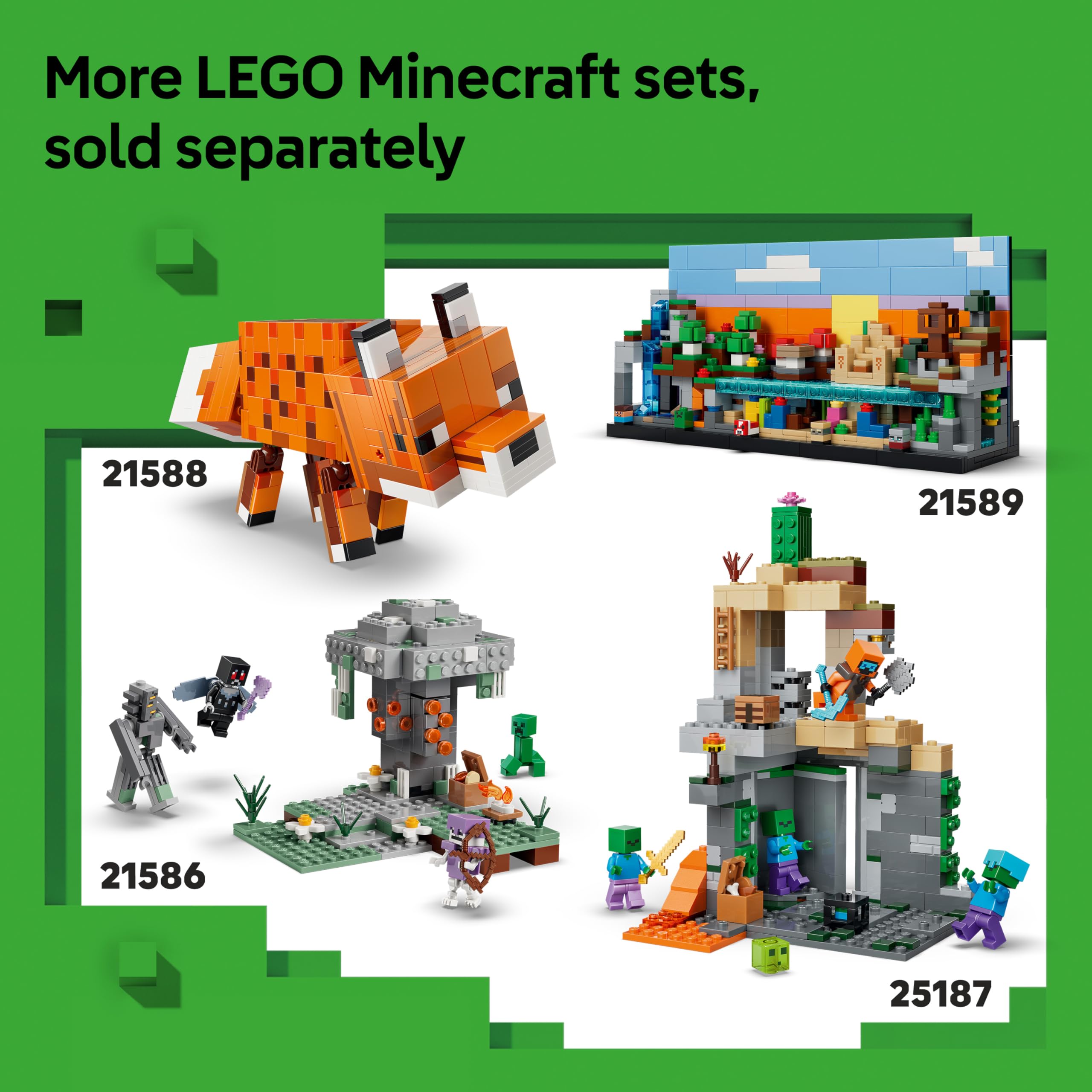 LEGO Minecraft Wither Battle Set 21590 - Interactive Nether Portal & Shrine Building Toy for Ages 8+ 8