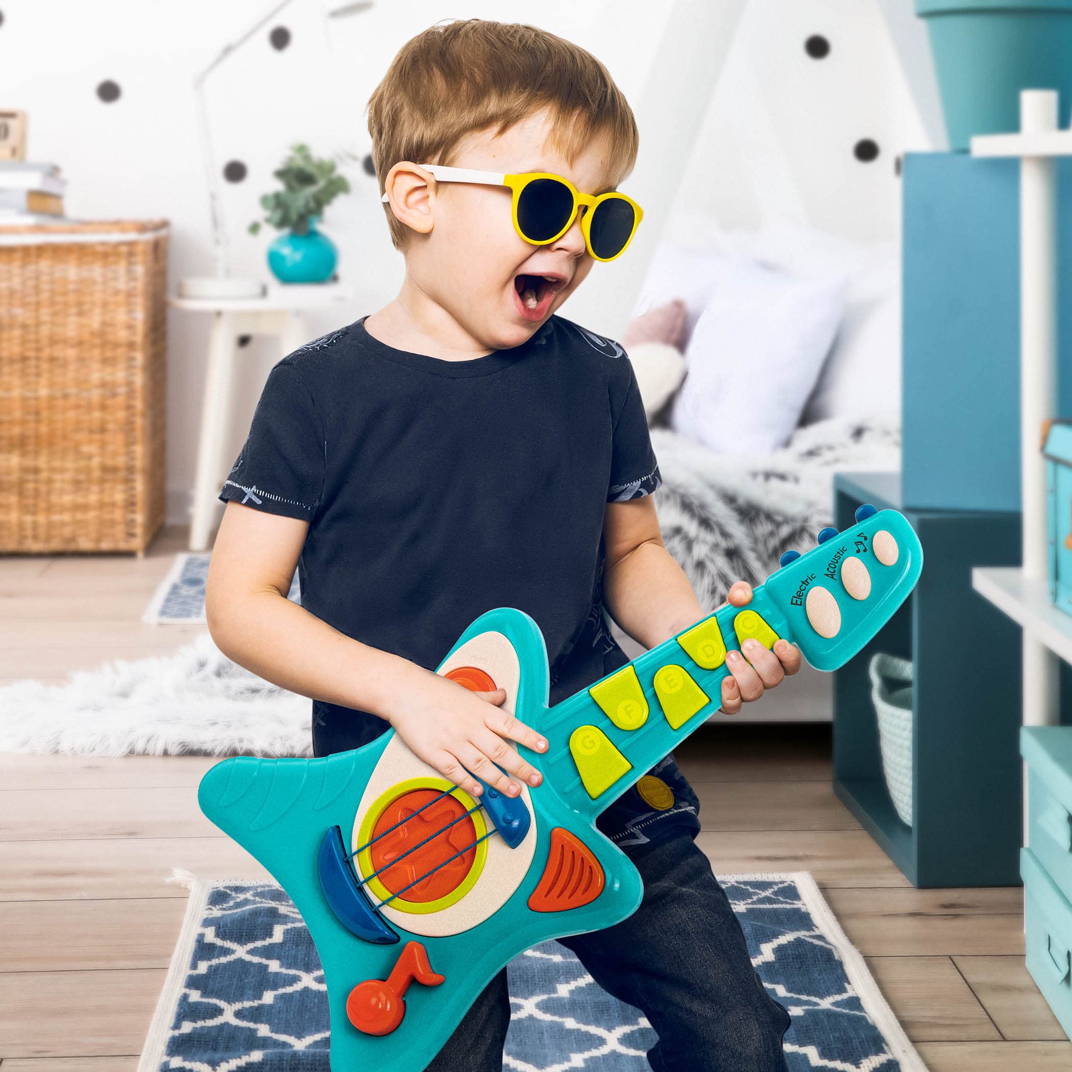 Battat Lil' Rocker's Toy Guitar - Musical Instrument for Toddlers 2 Years and Up 7