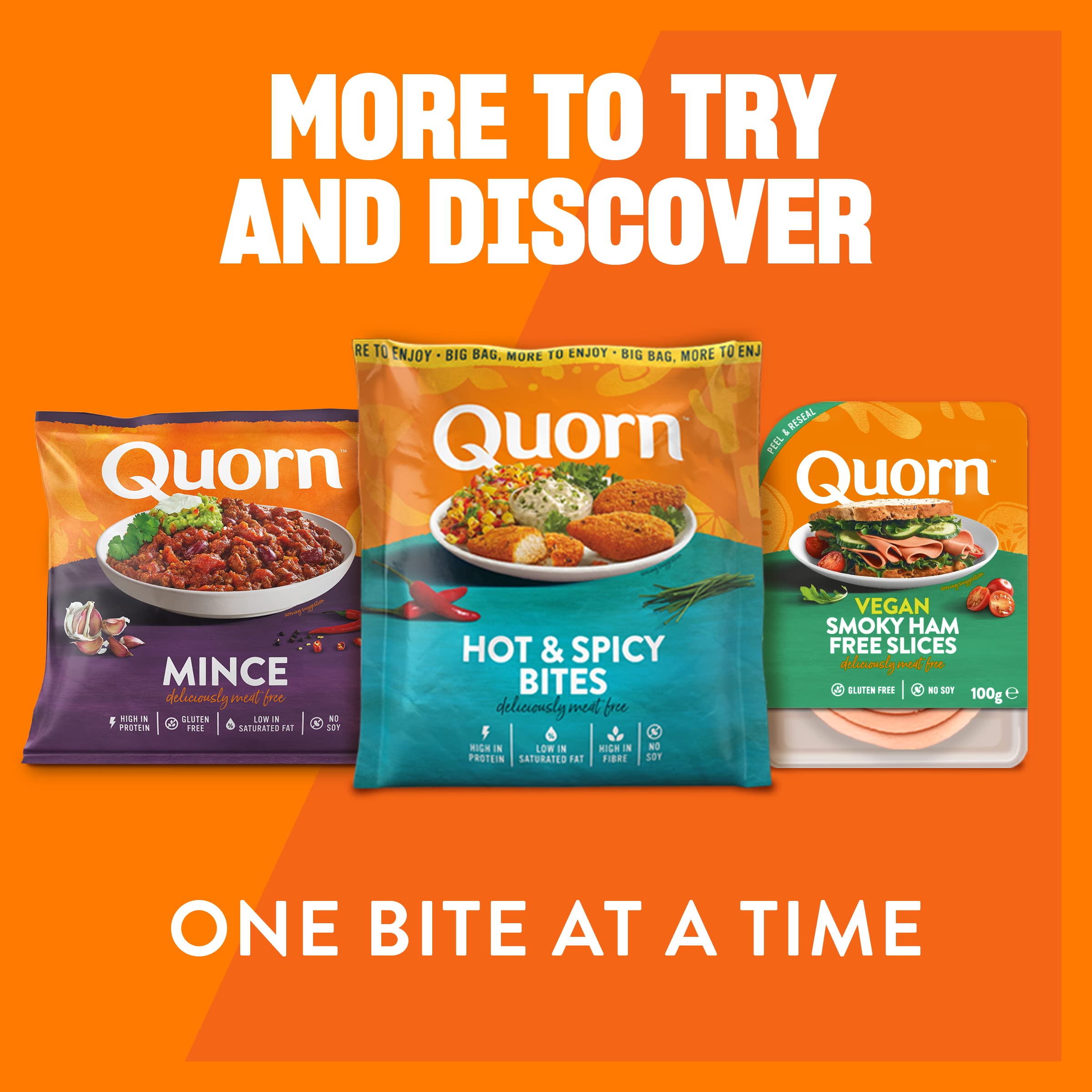 Quorn Ham Free Deli Slices - Meat Free, Low Saturated Fat | 170g Pack 6