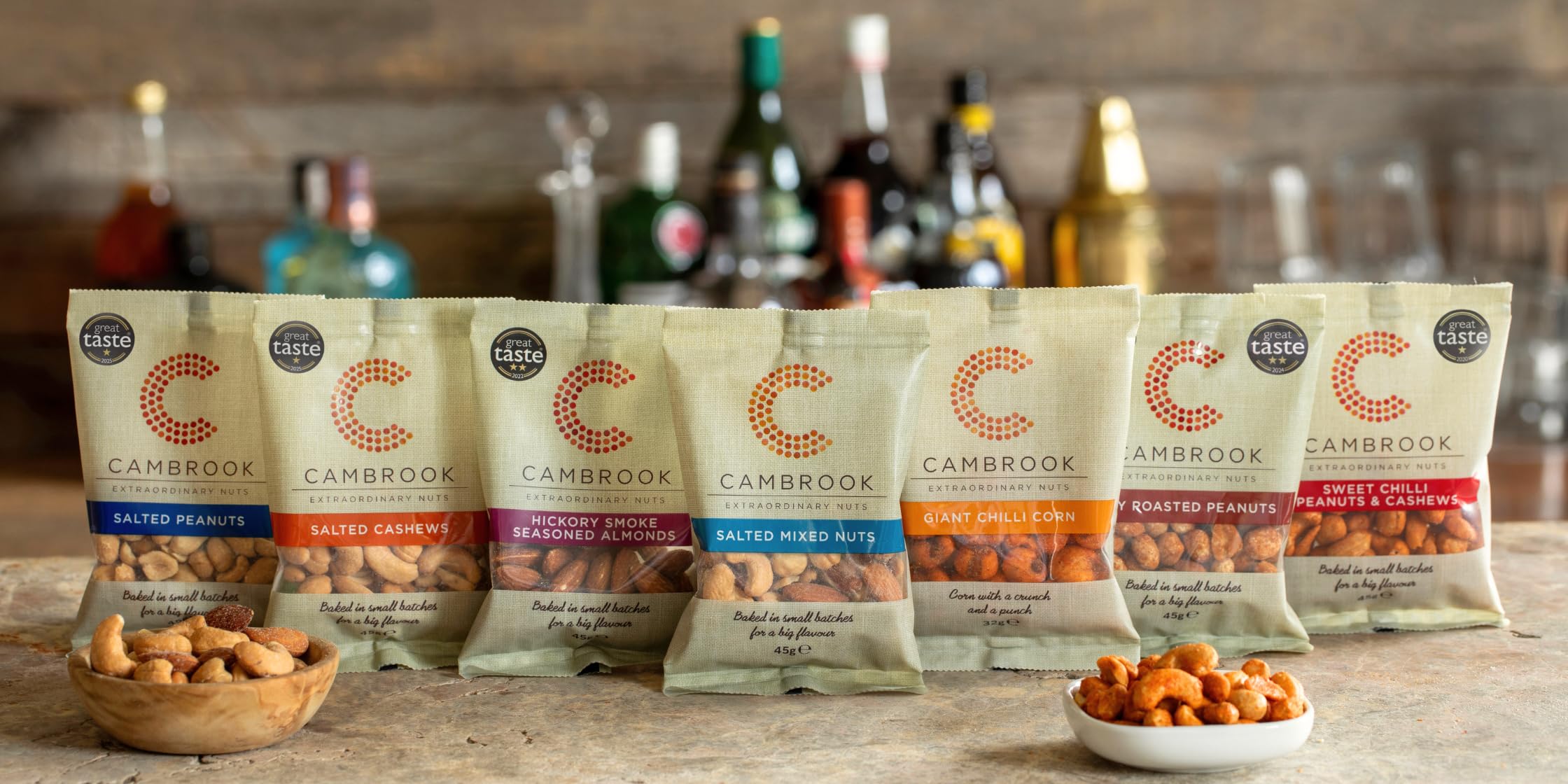 Cambrook - Baked & Salted Mixed Nuts (Cashews, Almonds, Hazelnuts) | 45g Bag | Gluten Free 5