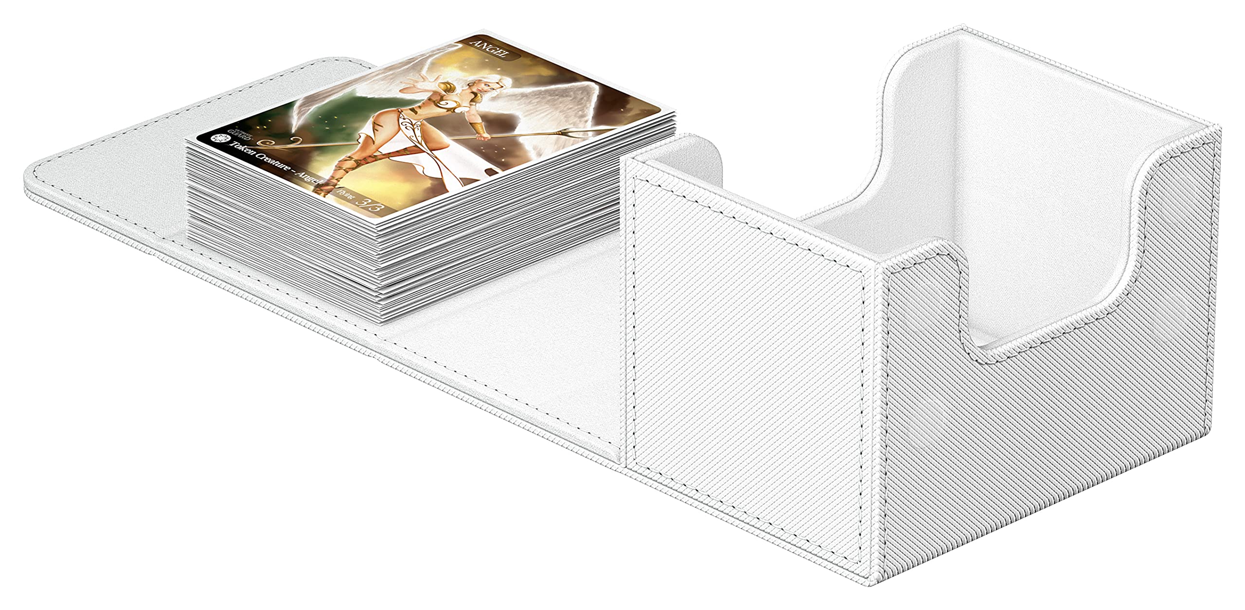 Ultimate Guard Sidewinder 100+ XenoSkin Card Box - White | Holds 100 Double-Sleeved Cards