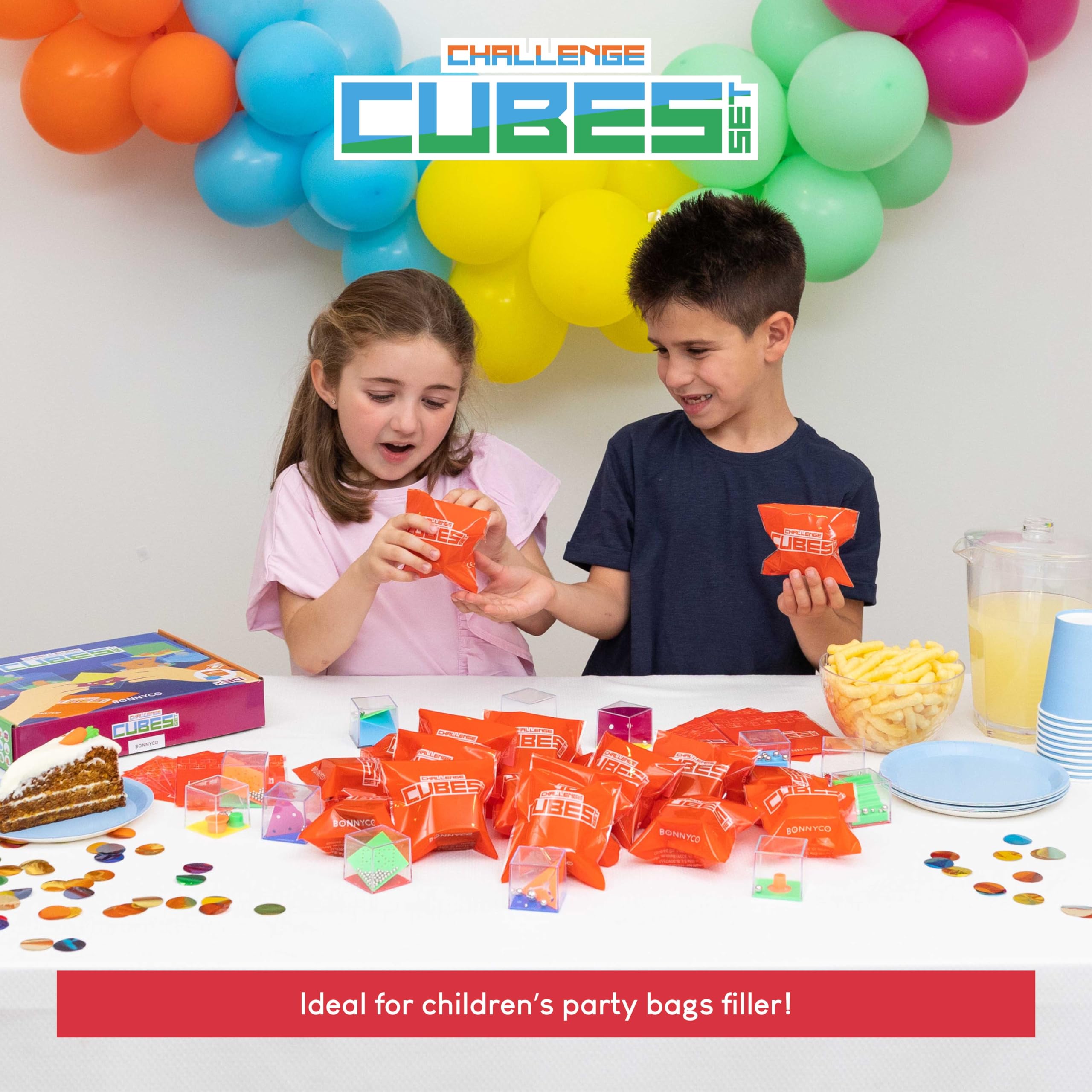 BONNYCO Challenge Cubes Party Bag Fillers for Kids Unisex Pack 30, Kids' Pa 4