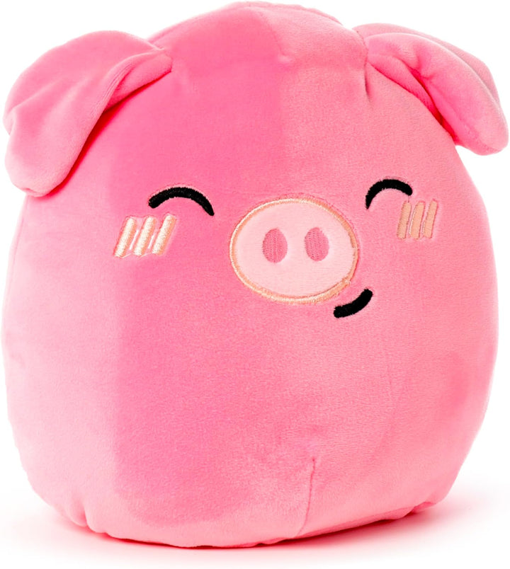 Squidglys Oliver the Pig Adoramals Farm Plush Toy - Soft Velboa Plush for Ages 3+