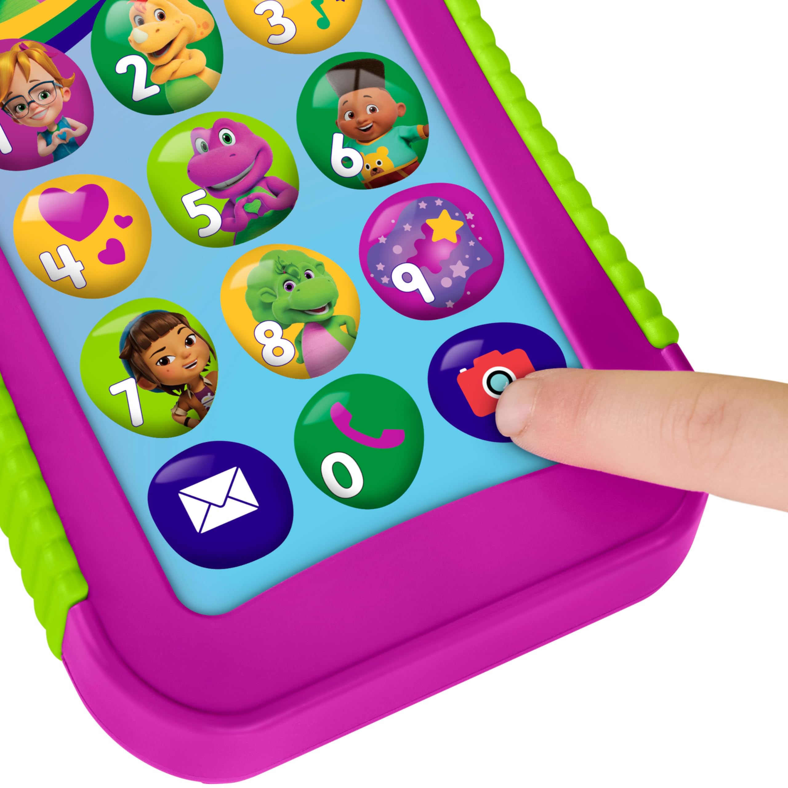 Barney World Hey Phone Toy – Musical Light-Up Phone with Songs & Phrases for Toddlers 2+ 5