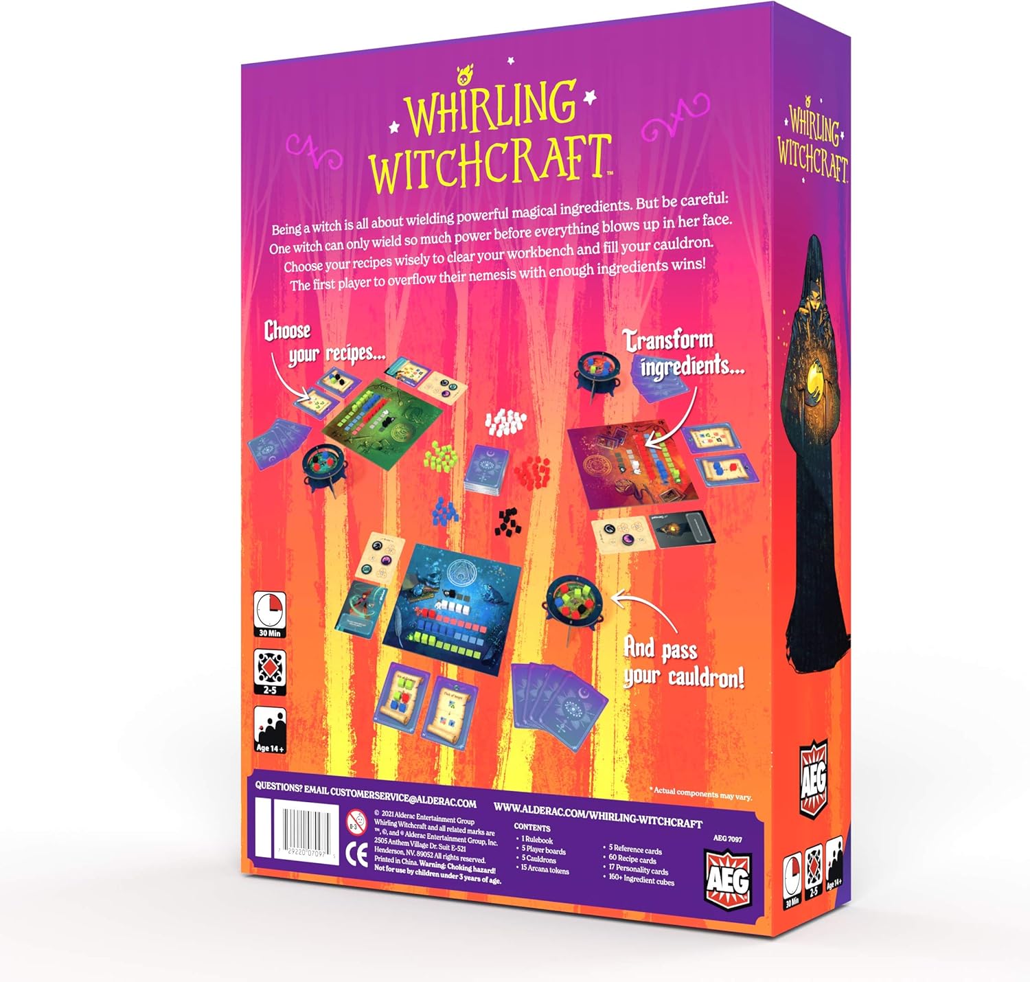 Alderac Entertainment Group Whirling Witchcraft Board Game 5