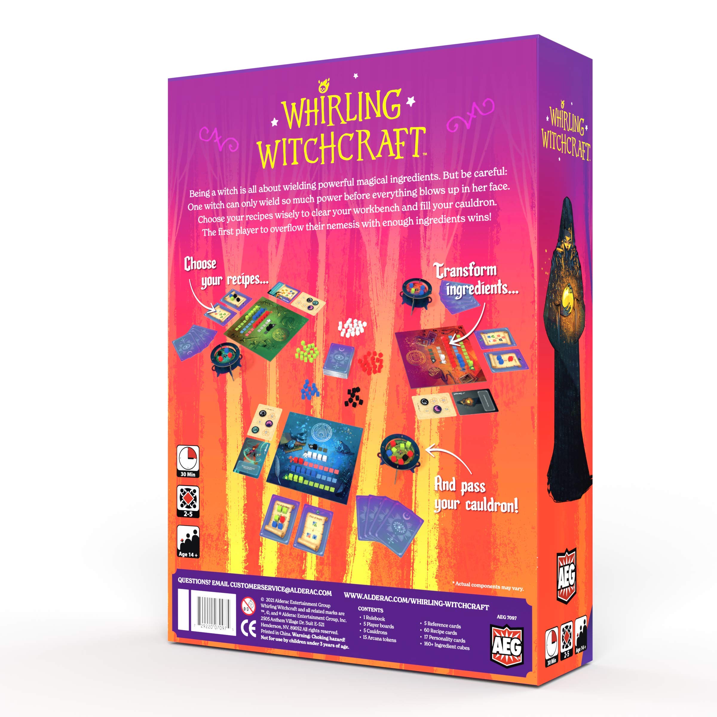 Alderac Entertainment Group Whirling Witchcraft Board Game 11