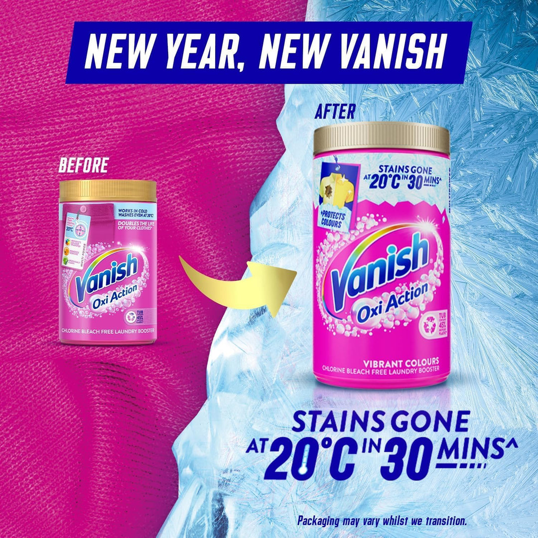 Vanish - Gold Oxi Action Stain Remover and Laundry Booster Powder for Colours 1.5kg