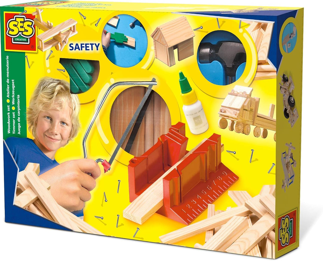 SES Woodwork Set "The Luxe" - Creative Building for Ages 5+ (00944)