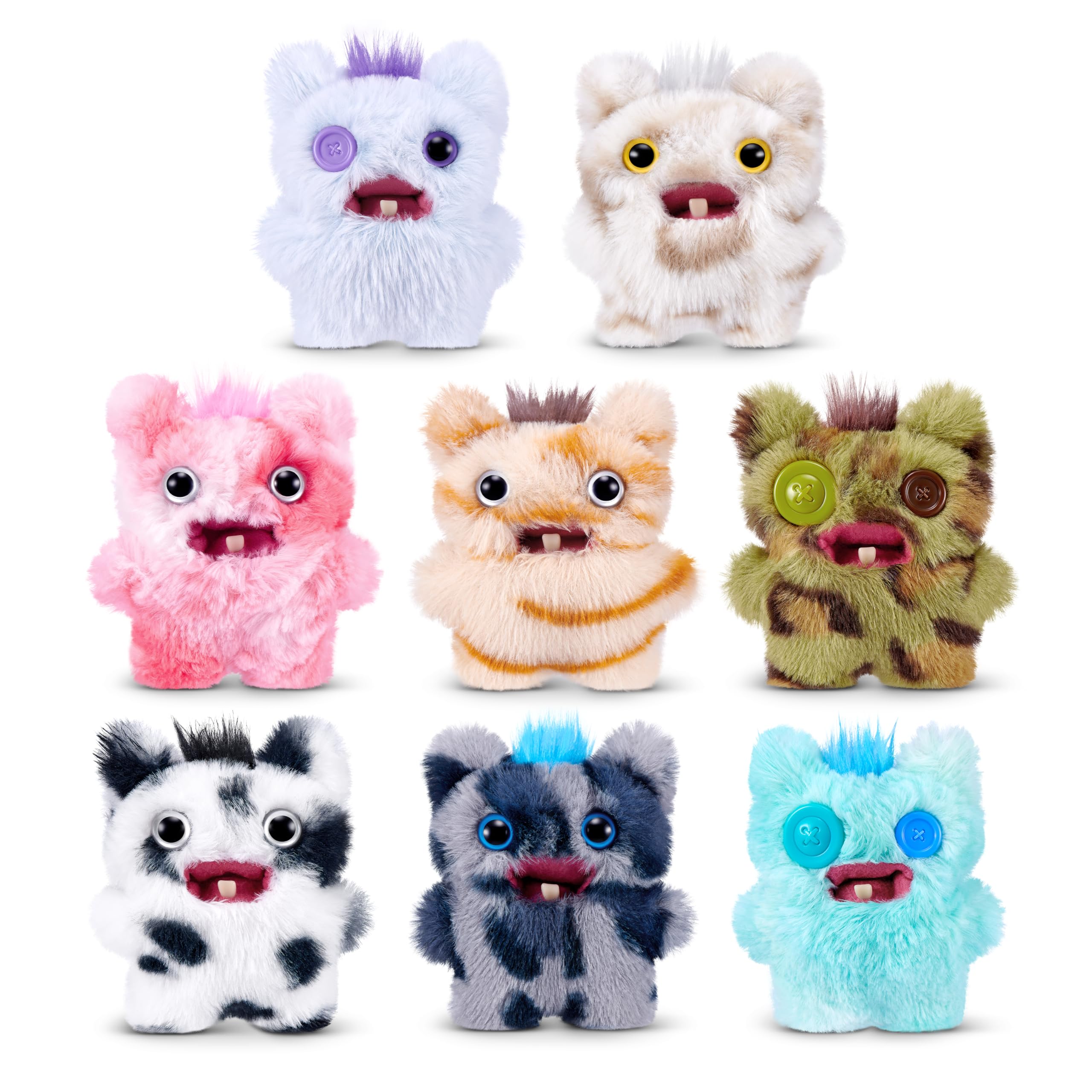 Fuggler Baby Fugg Screech Edition 3.5 Inch Plush Collectible Toy - 8 Pack | Multicolor | Polyester 1