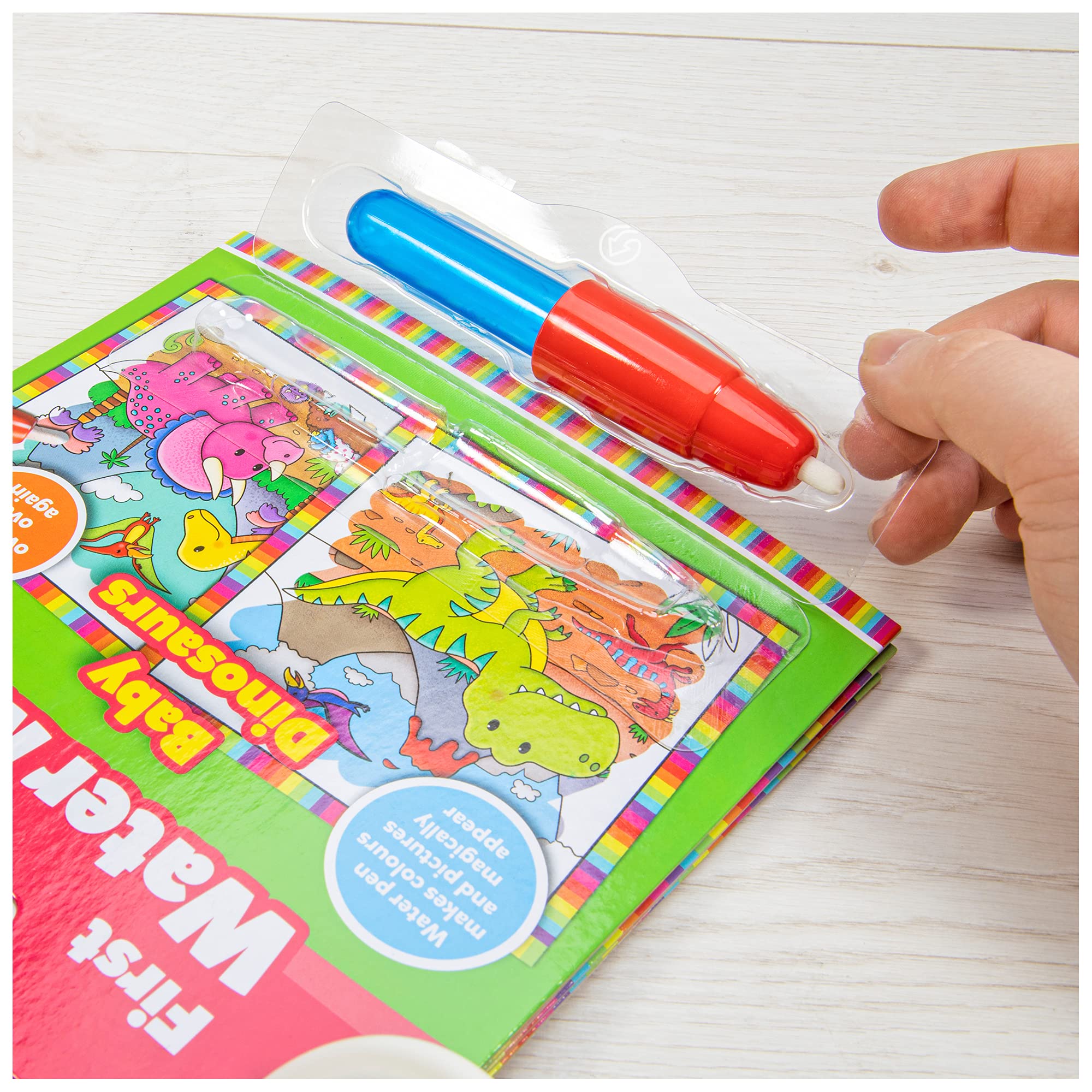 Galt Toys First Water Magic Baby Dinosaurs Mess-Free Colouring Book | Ages 18 Months+ 2