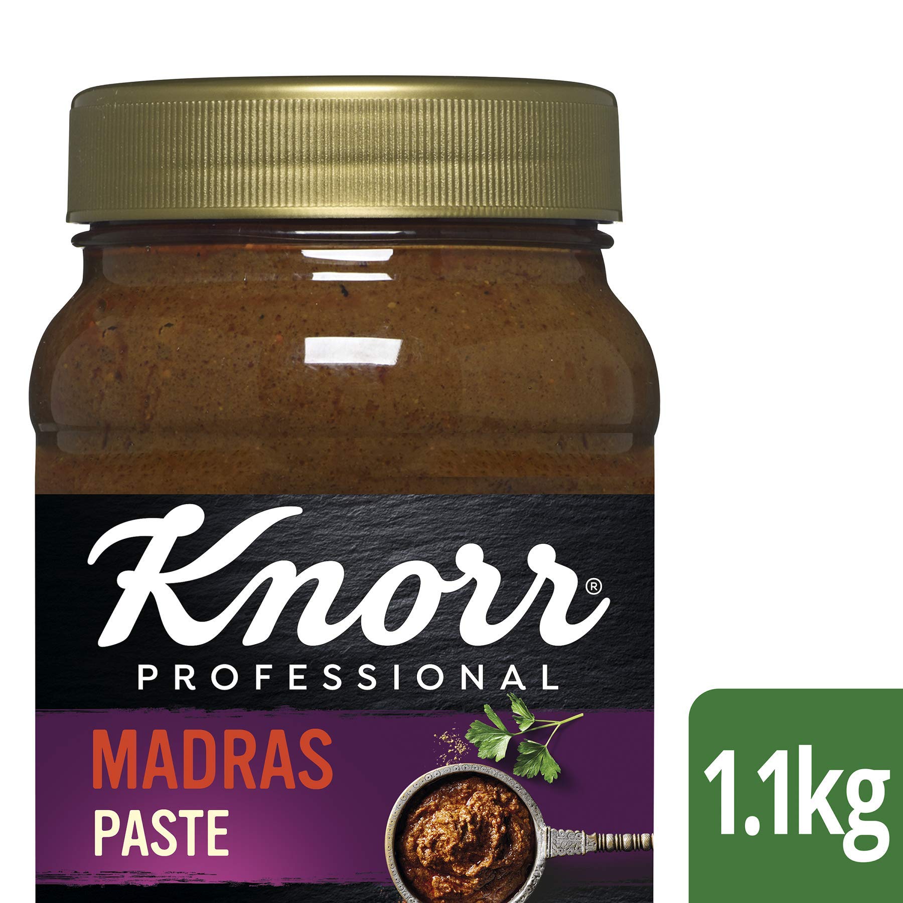 Knorr Patak's Professional Madras Paste - 1100g Jar | Gluten Free, Vegan Friendly