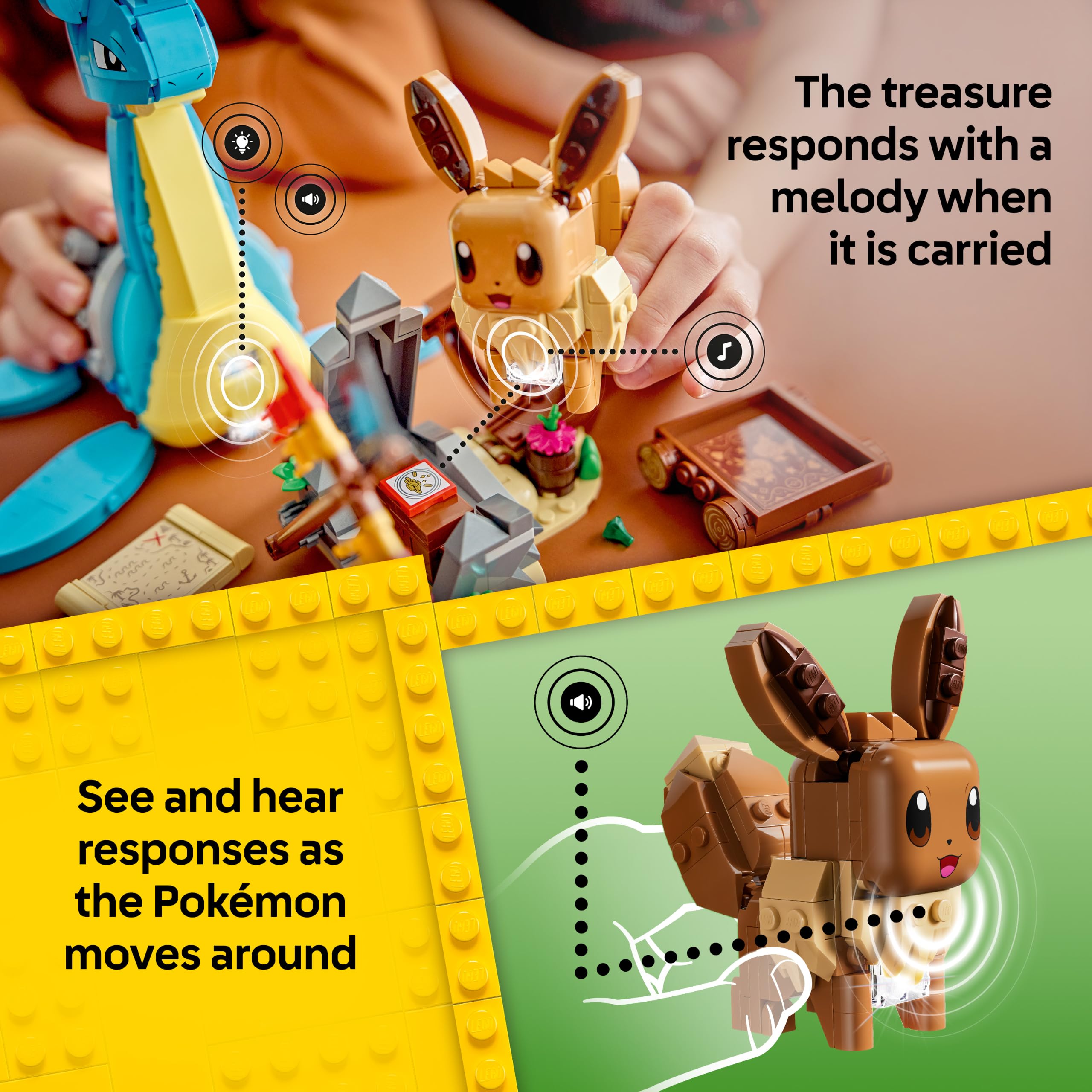 LEGO Pokémon SMART Play: Eevee and Lapras’s Treasure Hunt Building Set (72162) - Ages 8+ 6