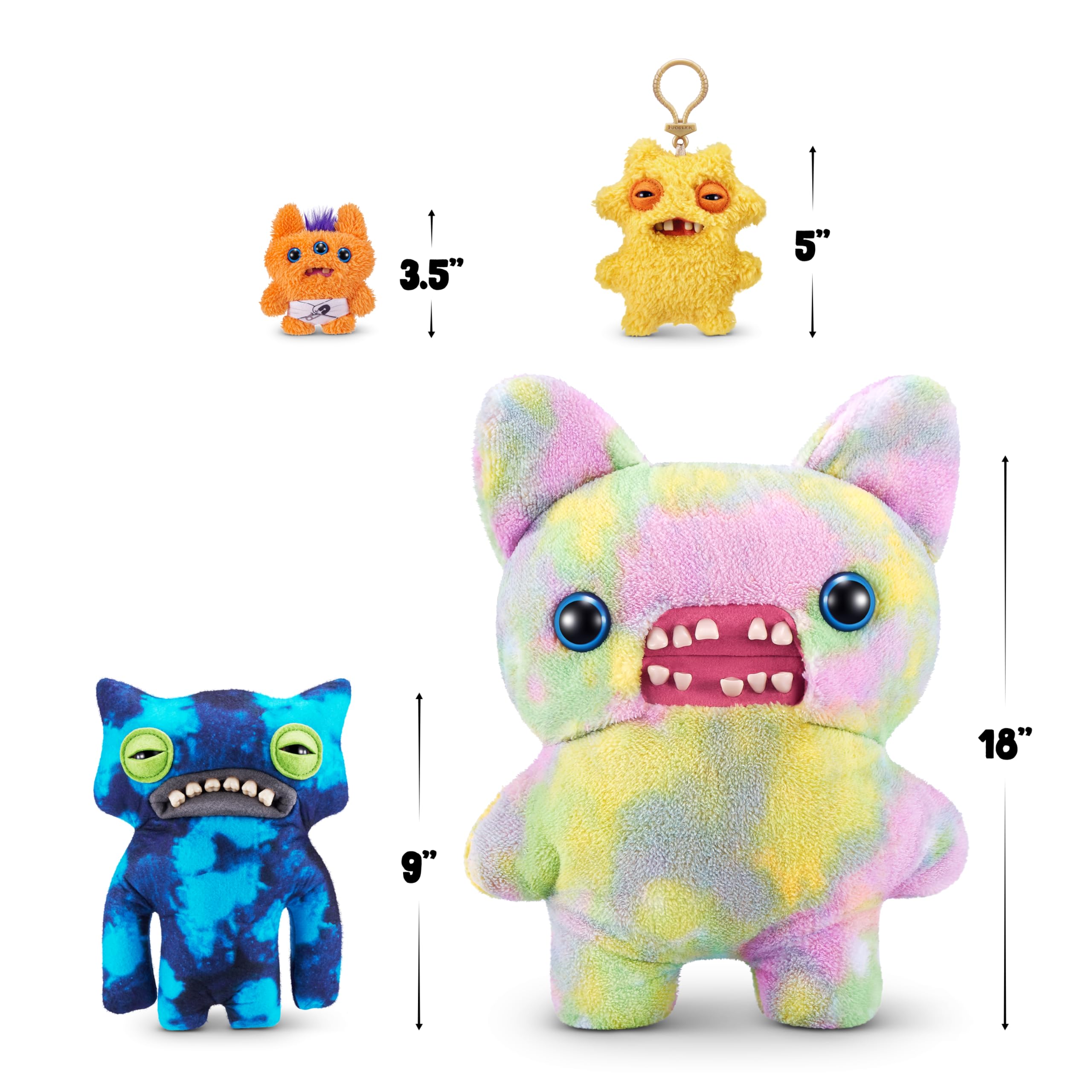 Fuggler Laboratory Misfits Funny Ugly Monster Plush Collectible Wide Eyed Weirdo 6