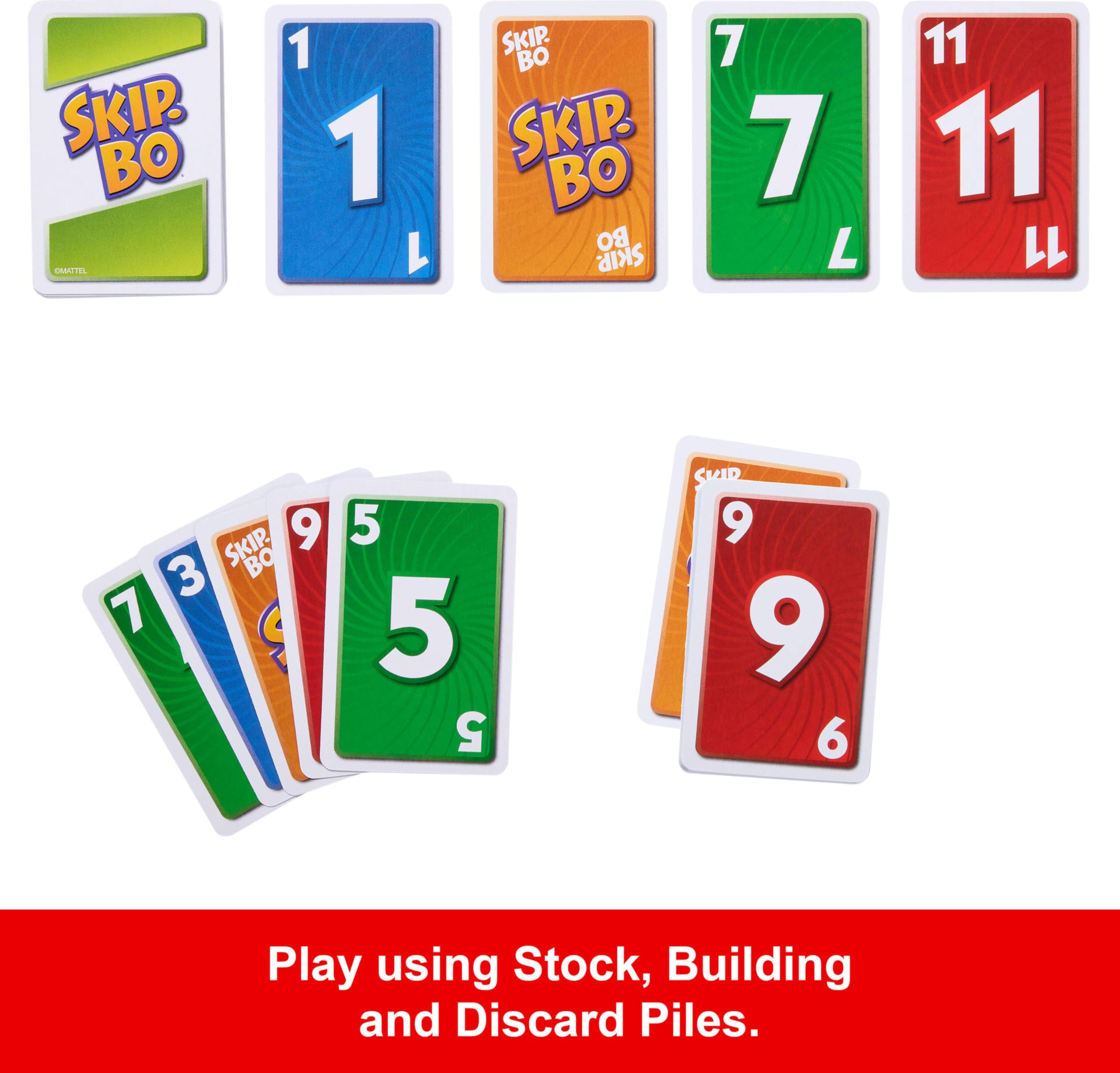 Skip-Bo Card Game - Sequencing Card Game for Kids | 162 Cards 4