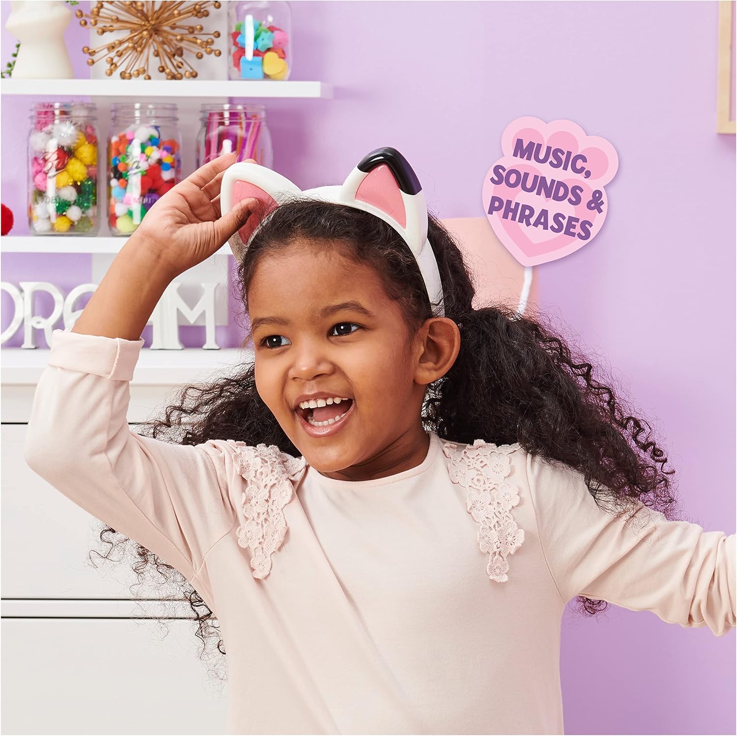 Gabby’s Dollhouse Magical Musical Cat Ears with Lights, Sounds & 3 Play Modes 5