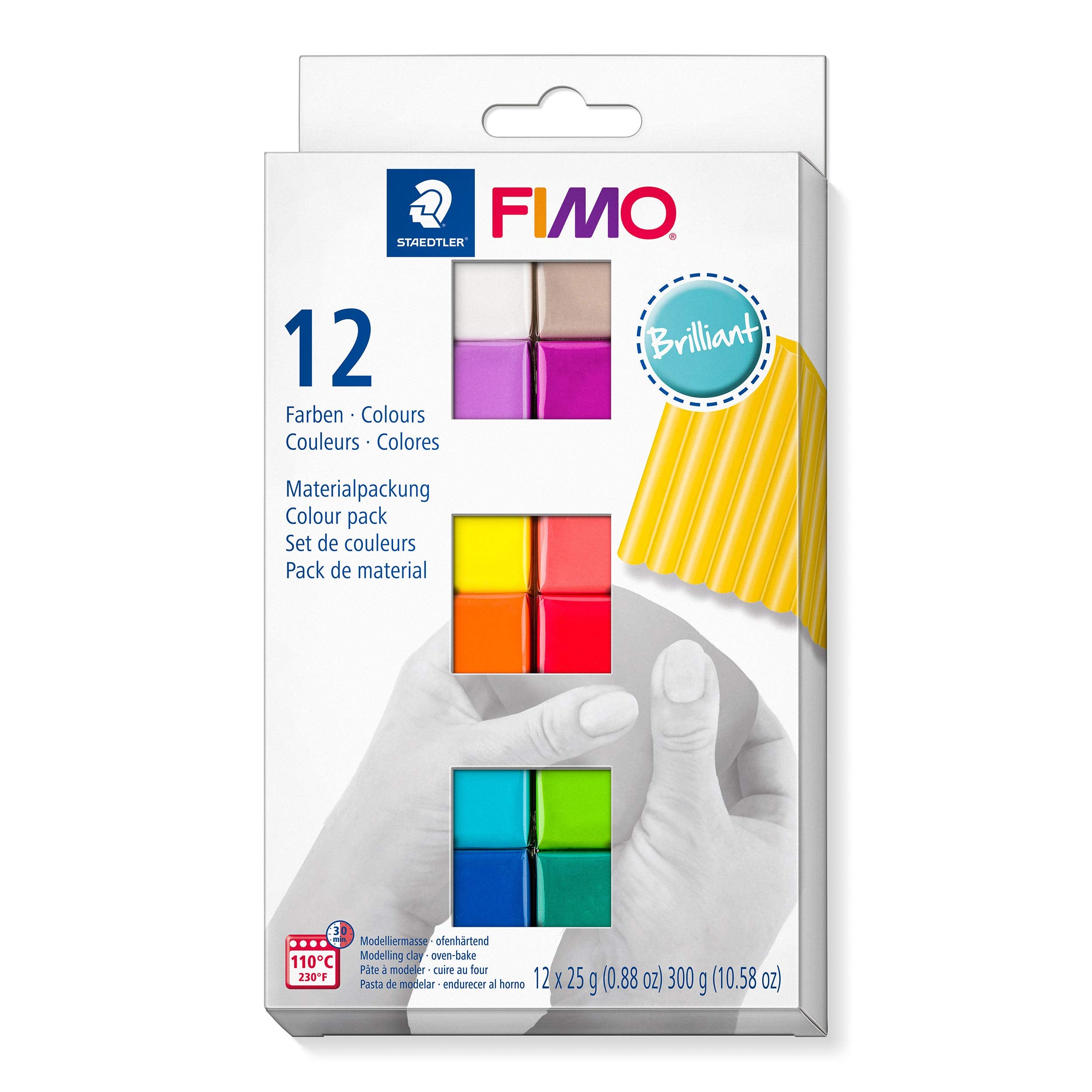 STAEDTLER 8023 C12-2 FIMO Soft Oven-Hardening Polymer Modelling Clay - Asso 1