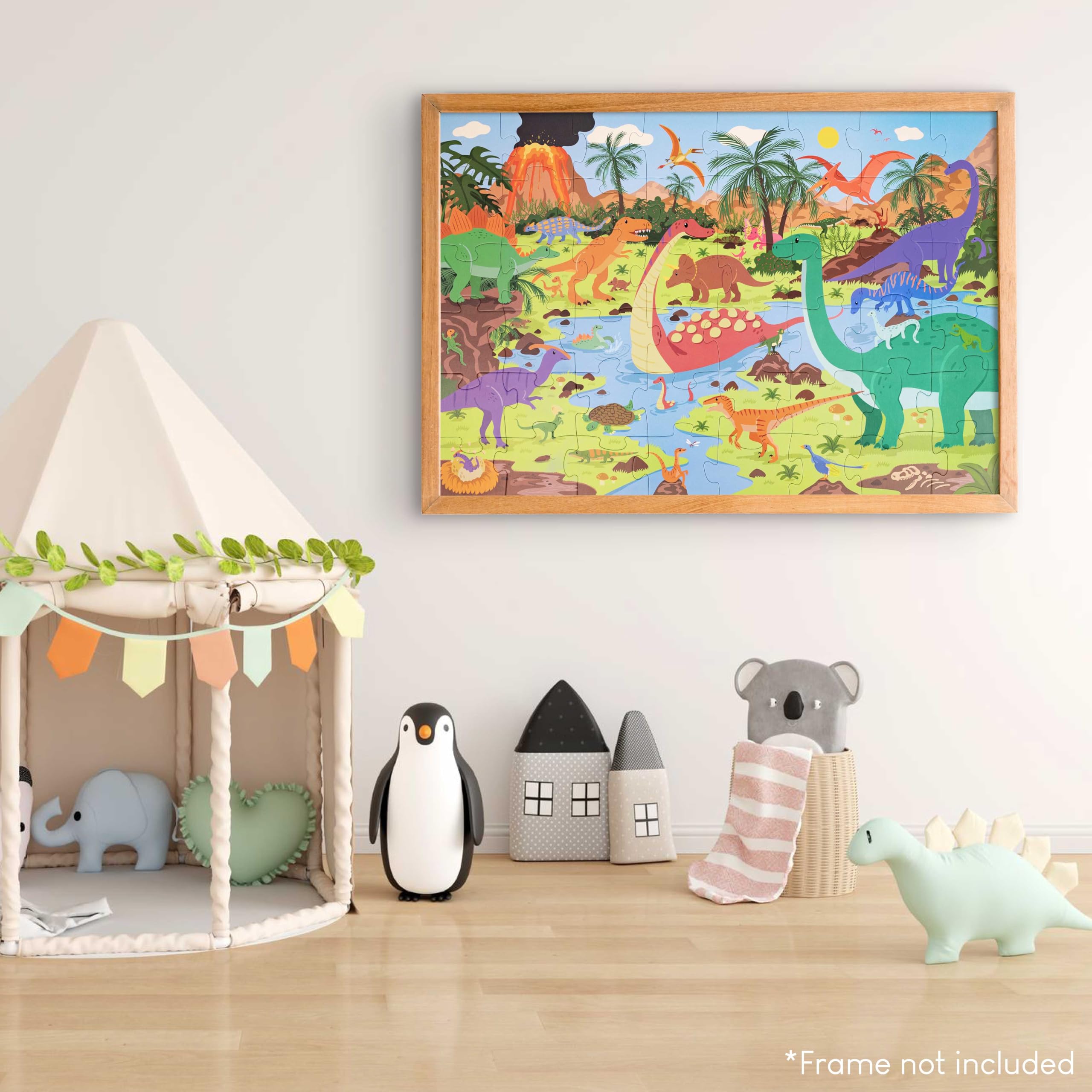 BONNYCO Giant Dinosaur Floor Puzzle - 48 Large Pieces, Ages 2+ 7