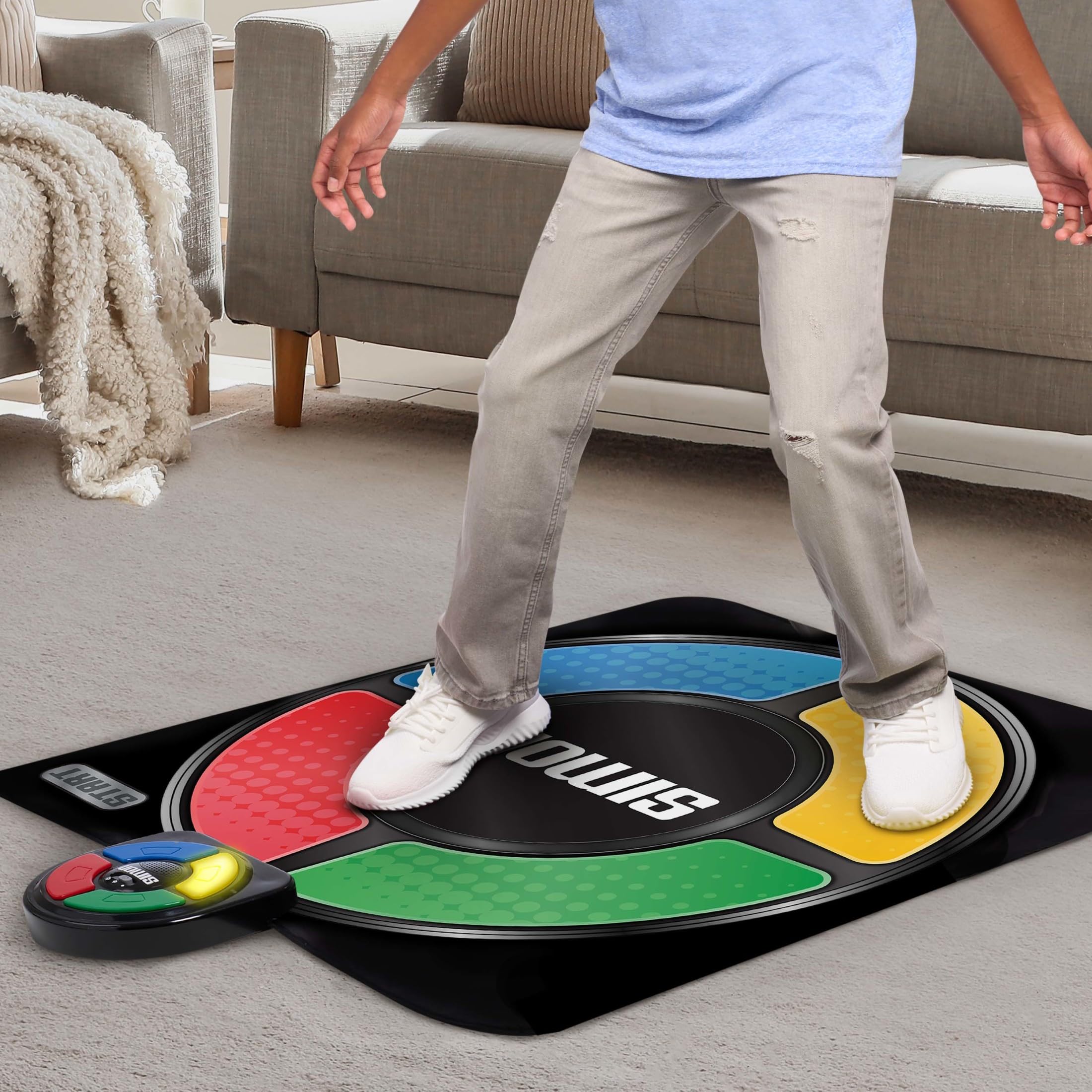 Just Play Hasbro Simon Jump Electronic Game Mat for Ages 8+ | Multicolor Plastic 2