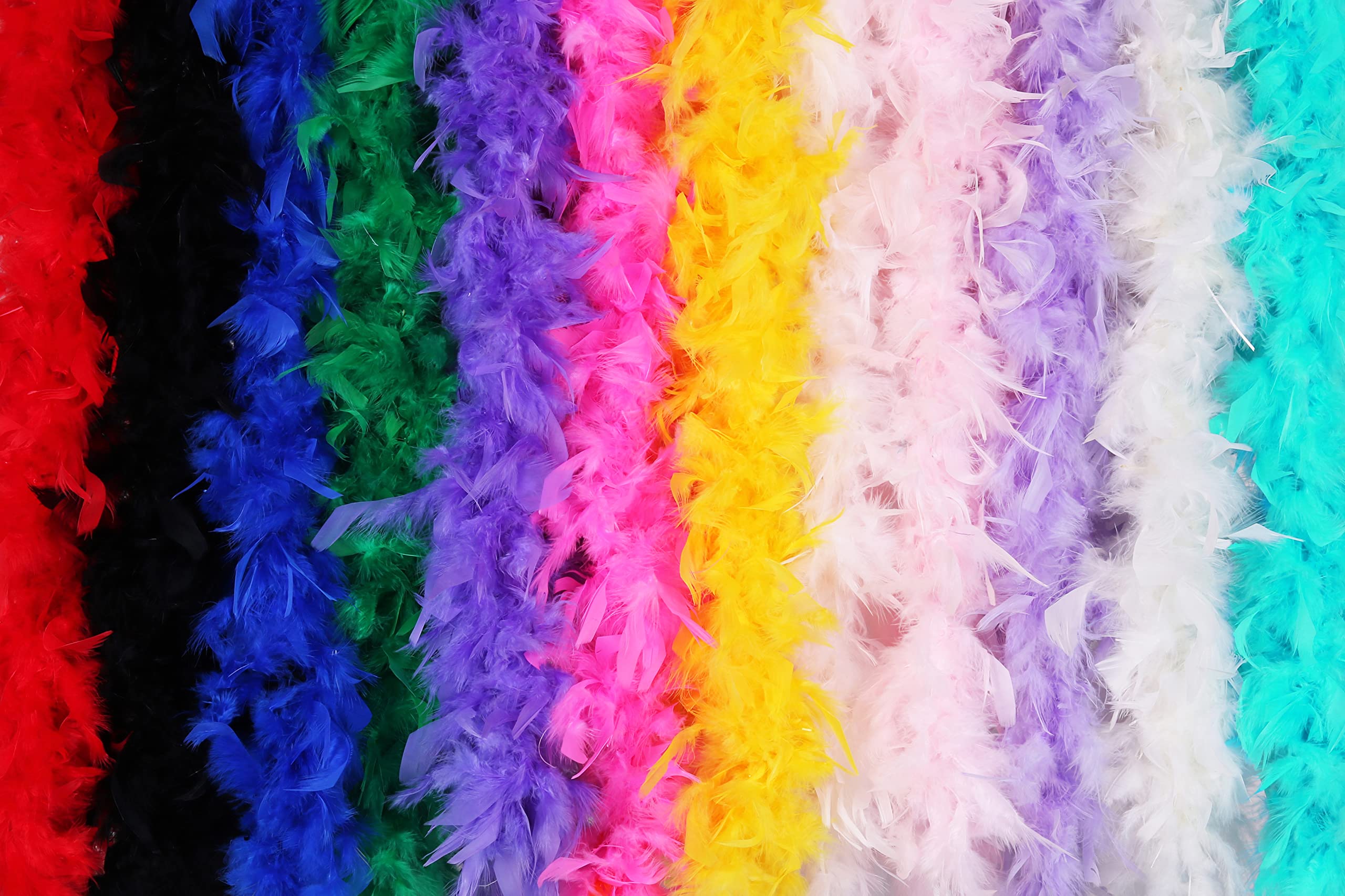 Trimits Marabou Feather Boa 1.8m - Yellow Costume Accessory for Fancy Dress, Festivals, Pride, Weddings & Decor 5