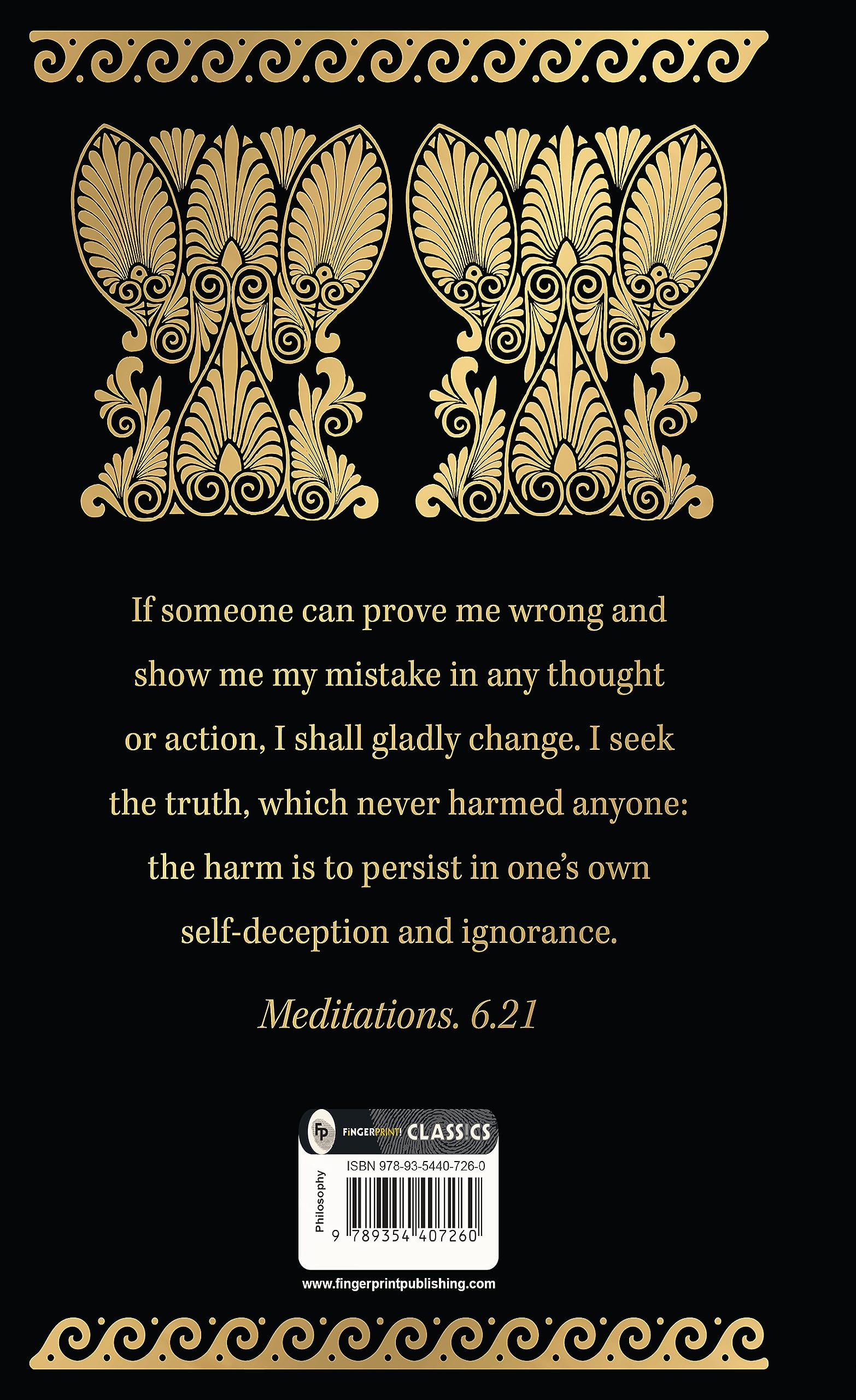 FINGERPRINT Meditations (Deluxe Hardbound Edition) by Marcus Aurelius | Psychology & Philosophy 2