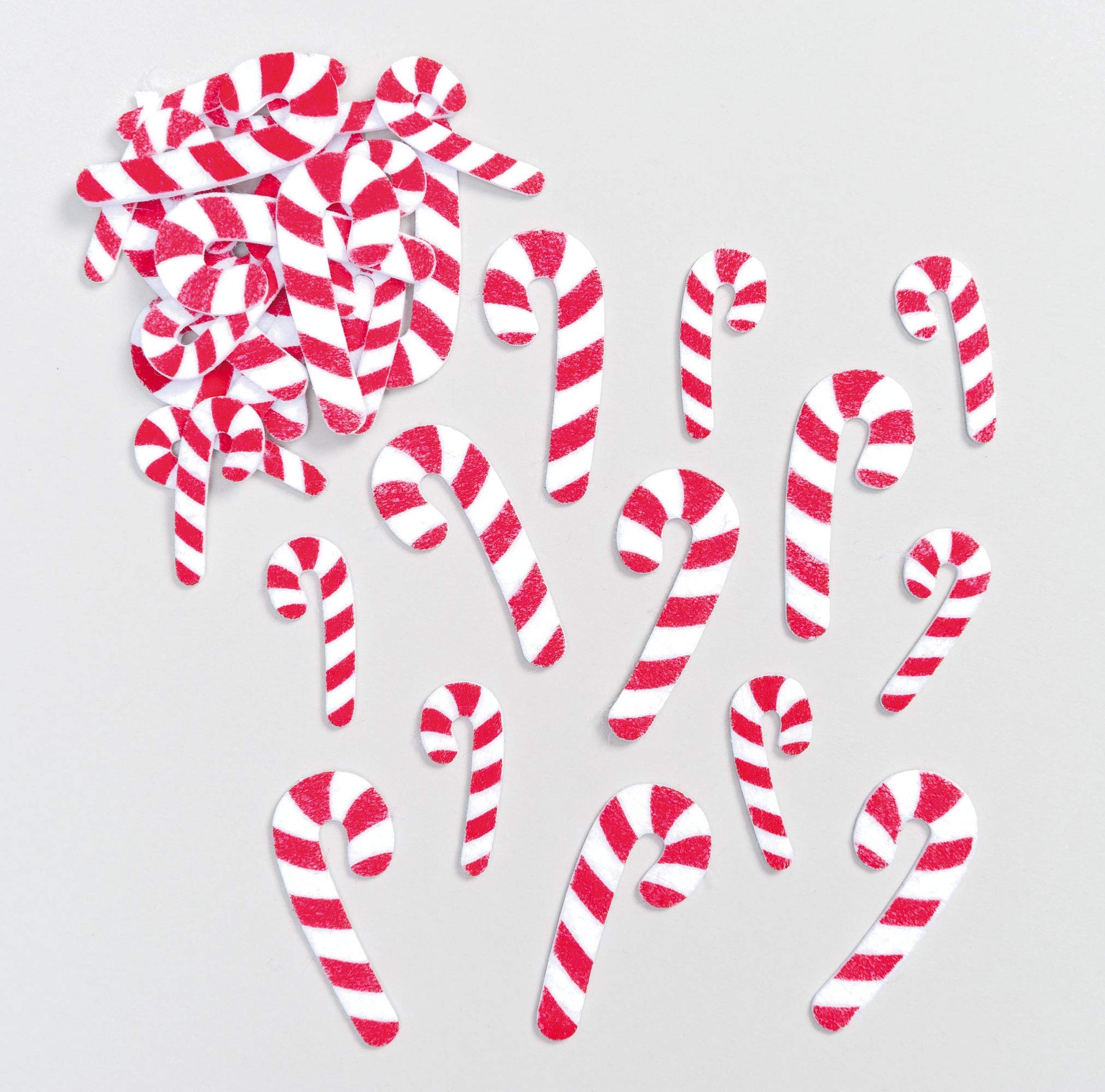 Baker Ross EF942 Candy Cane Felt Stickers - Assorted Pack of 100 3