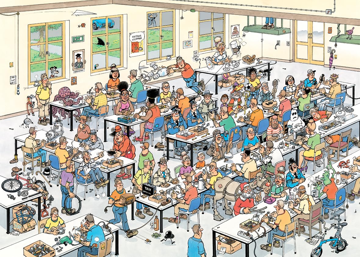Jan van Haasteren Can We Fix It? - 1000 Piece Adults Jigsaw Puzzle | 68cm x 49cm
