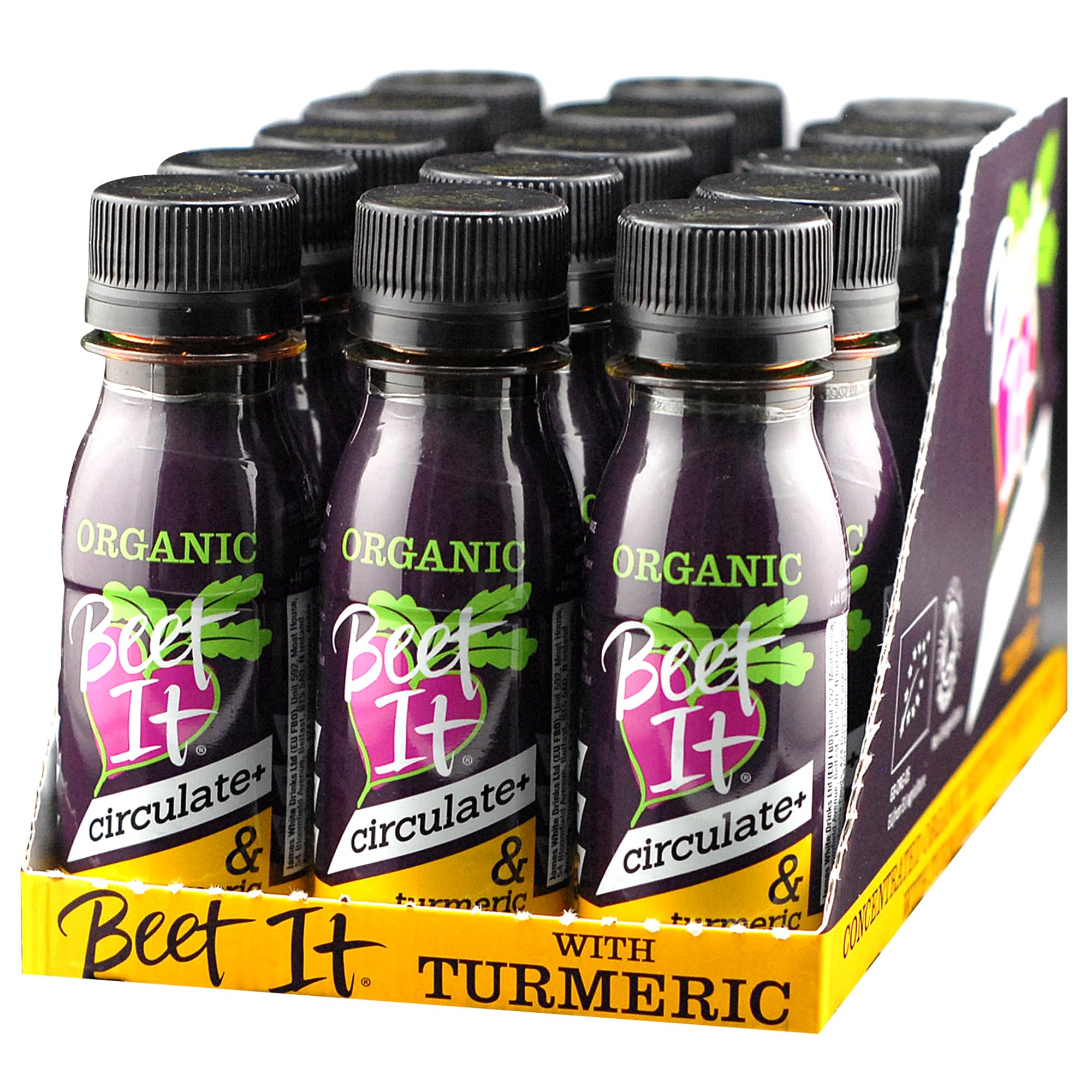 Beet It Organic Turmeric Circulate+ Shot – 15 x 70ml, Natural Beetroot & Turmeric Juice 1