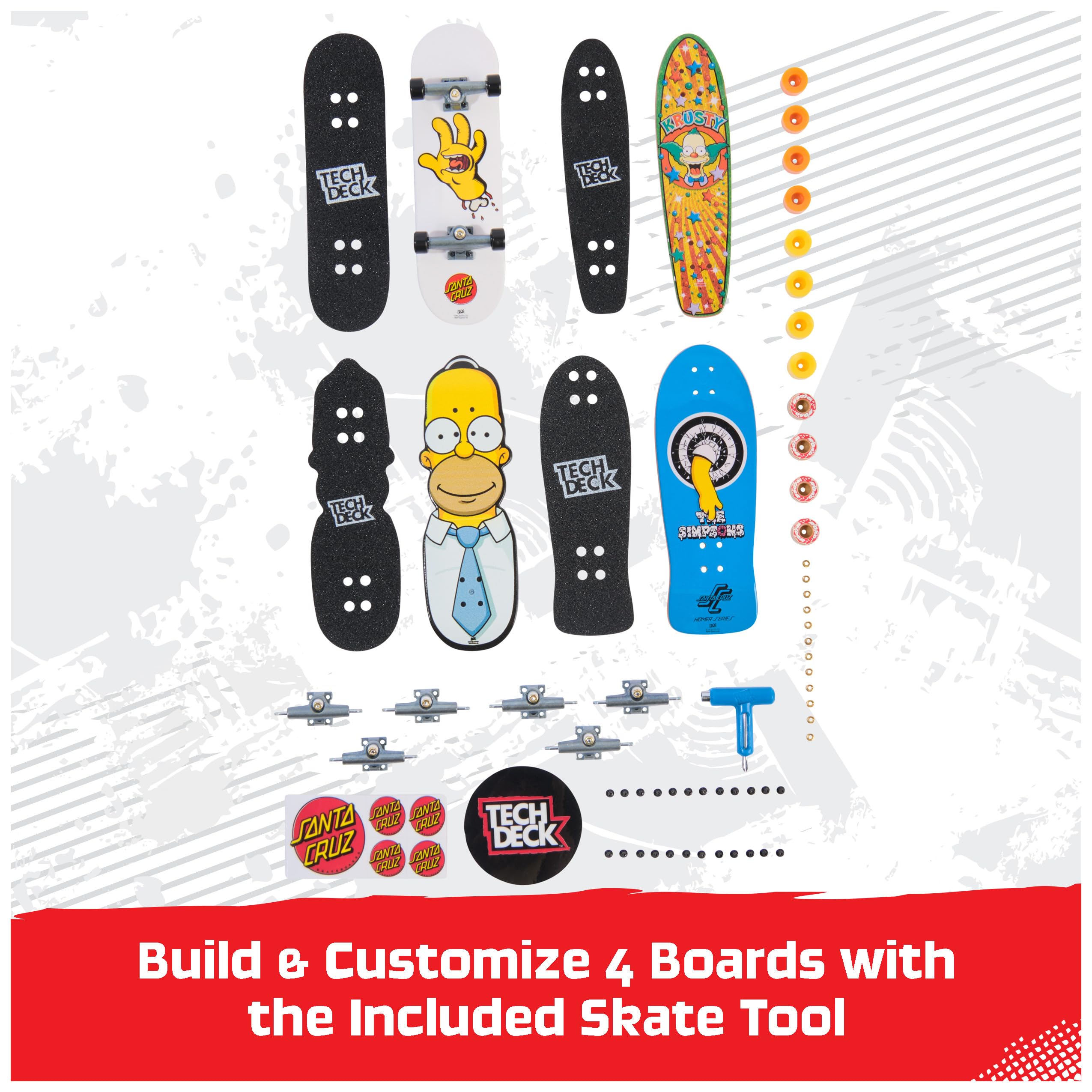 Tech Deck Ultra DLX 4 Pack Fingerboards - Customizable Mini Skateboards | Ages 6+ 3