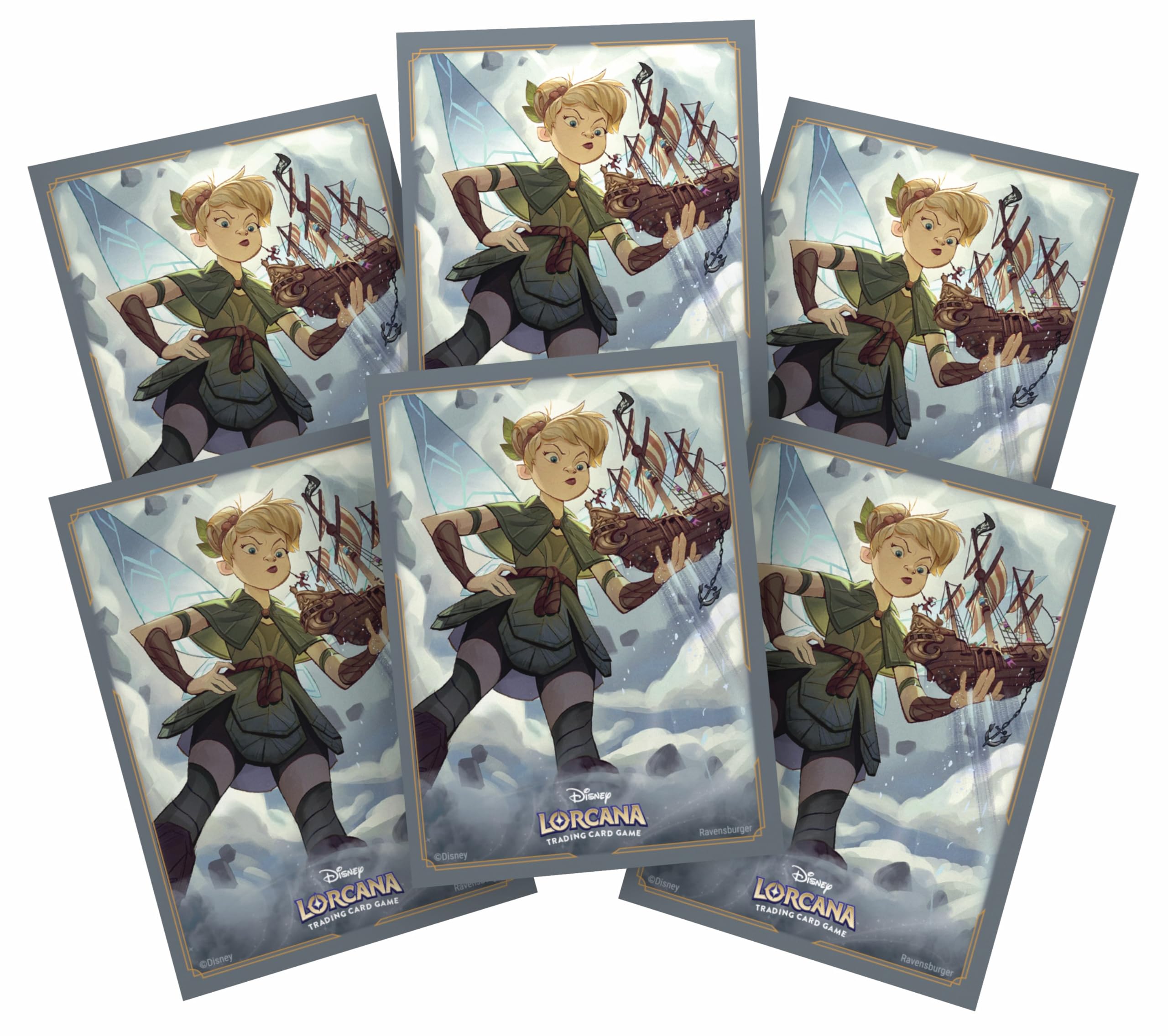 Ravensburger Disney Lorcana TCG - 65 Tinkerbell Card Sleeves | Matte Finish | Standard Size 1