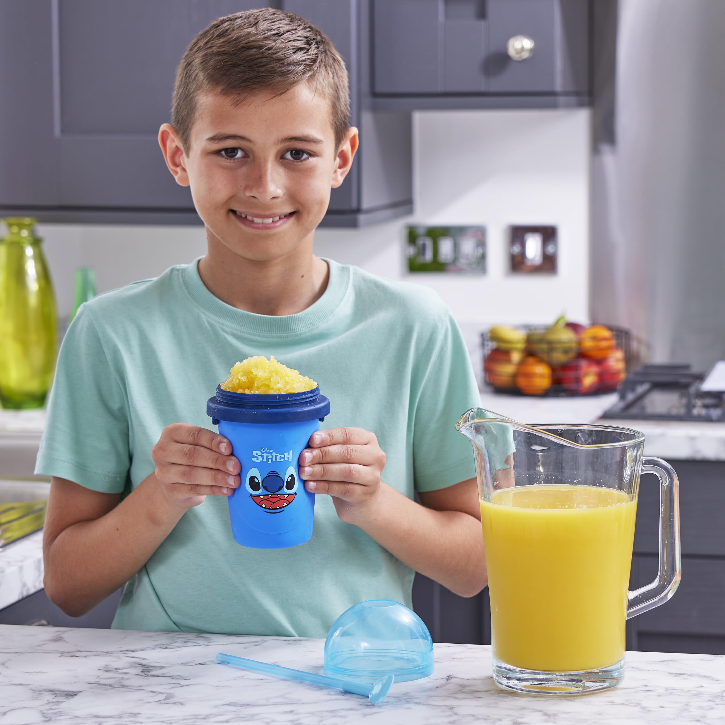 Chill Factor Disney Stitch Reusable Squeeze Cup Maker | Rapid Freeze Technology | Ages 3+ 4