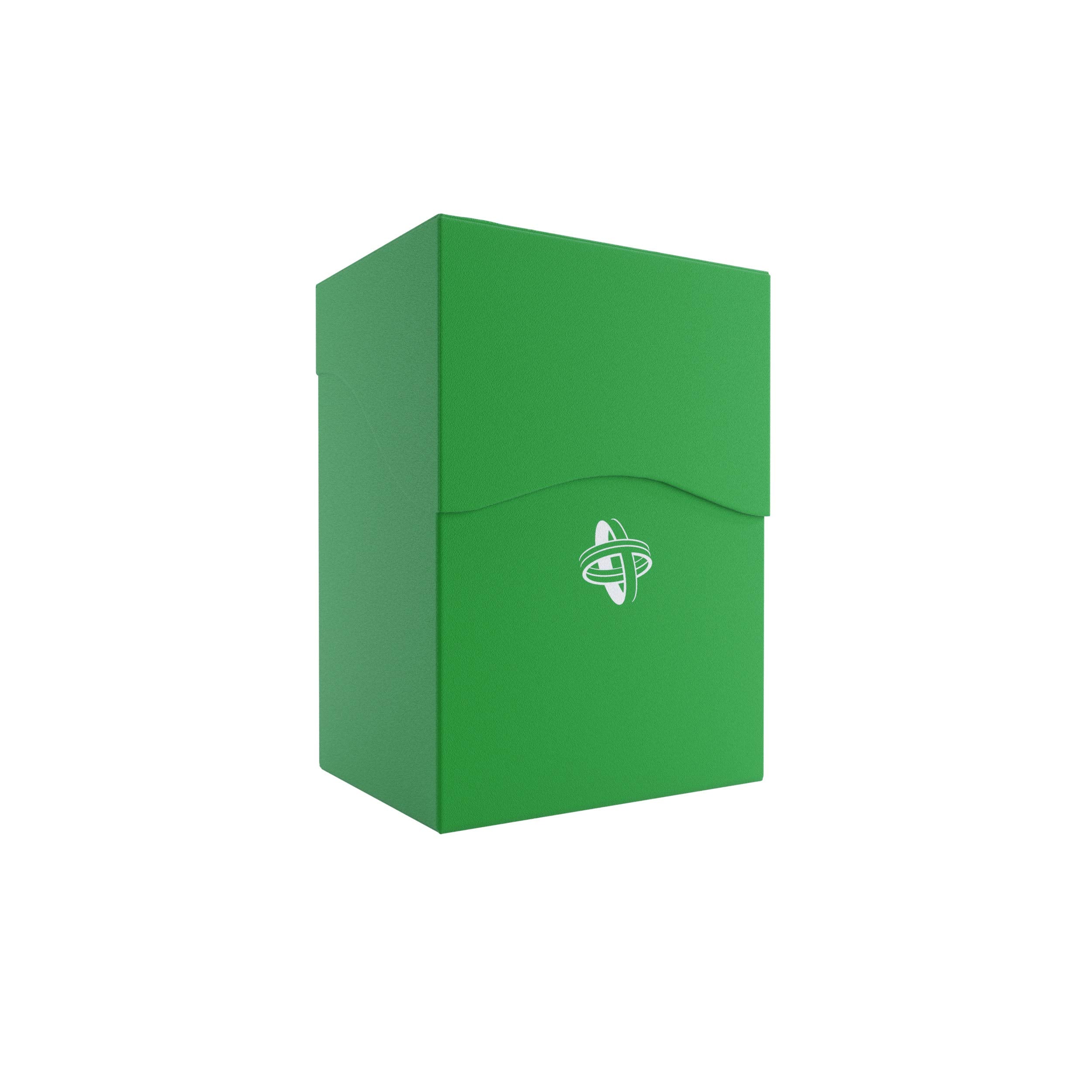 Gamegenic 80-Card Deck Holder - Green | Self-Locking Lid | Cobra Neck Technology | Includes Divider 8
