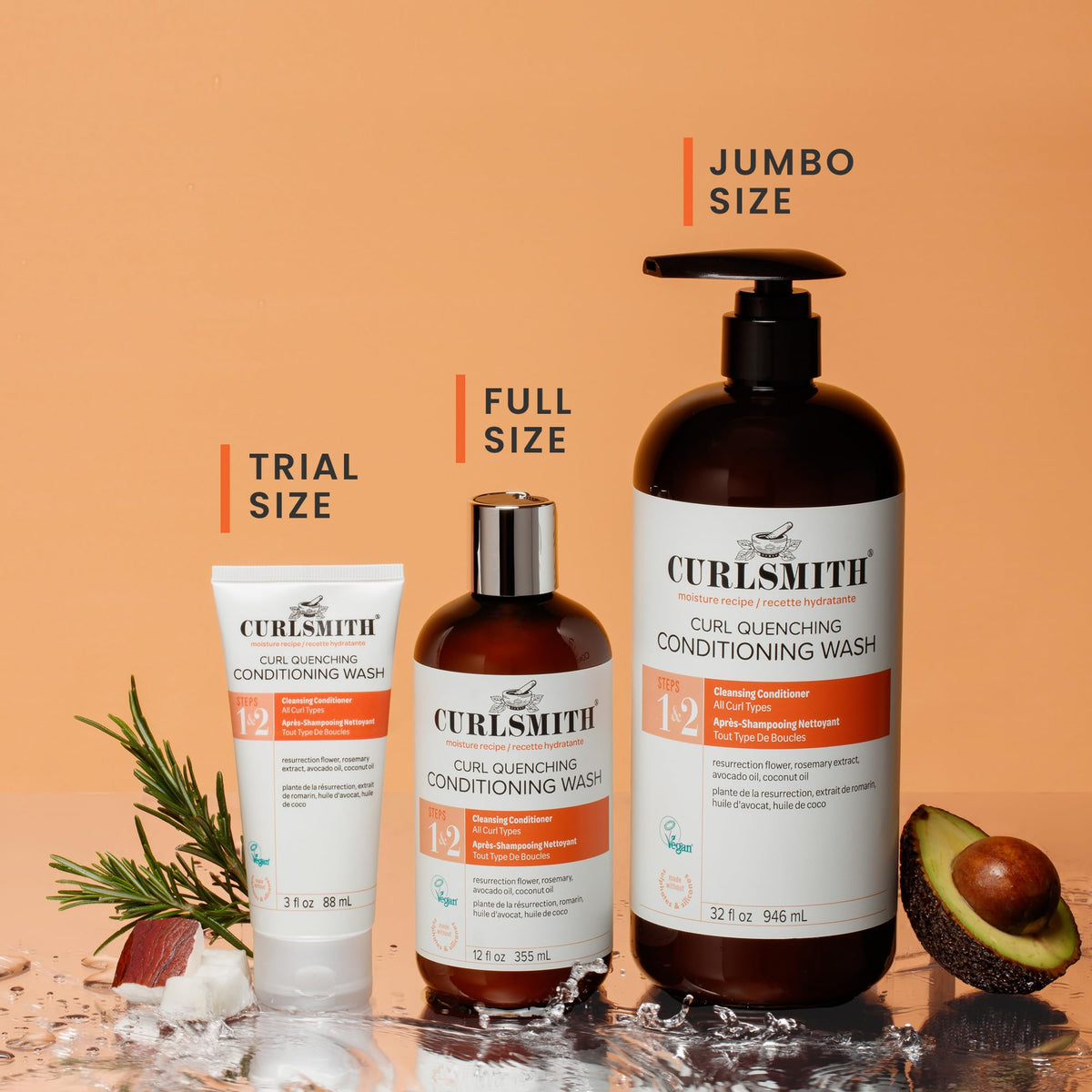 Curlsmith Curl Quenching Conditioning Wash 2-in-1 Shampoo & Conditioner - 946 ml