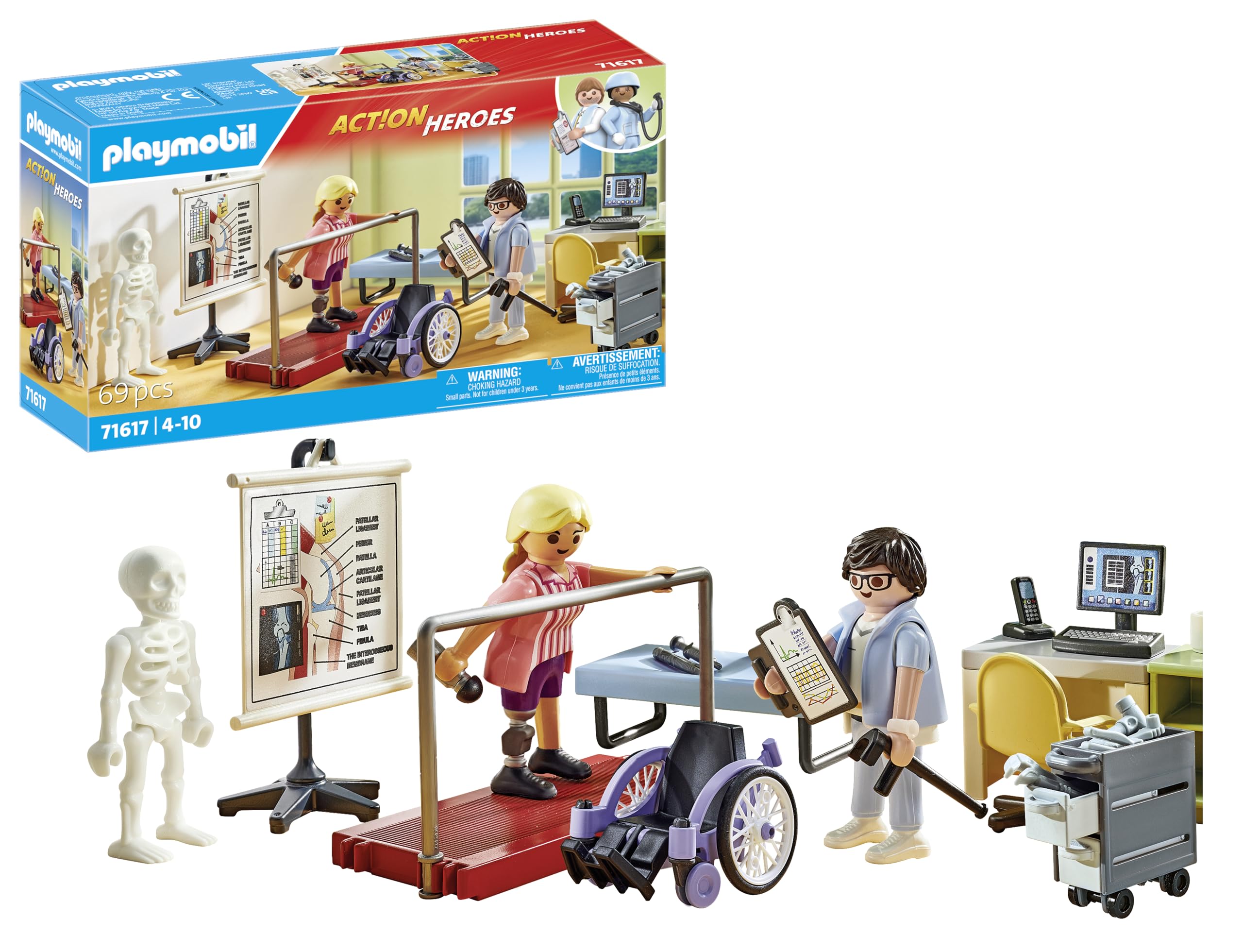 Playmobil 71617 Action Heroes Orthopedics Playset - Caring Treatment Role Play for Kids 4+ 7