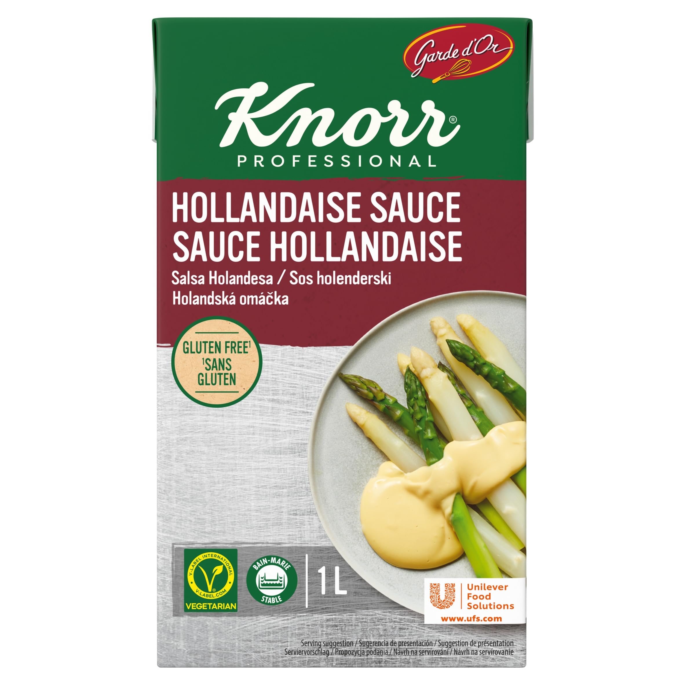 Knorr Professional Garde D'or Hollandaise Sauce - Ready-To-Use, Buttery Flavor | 1L