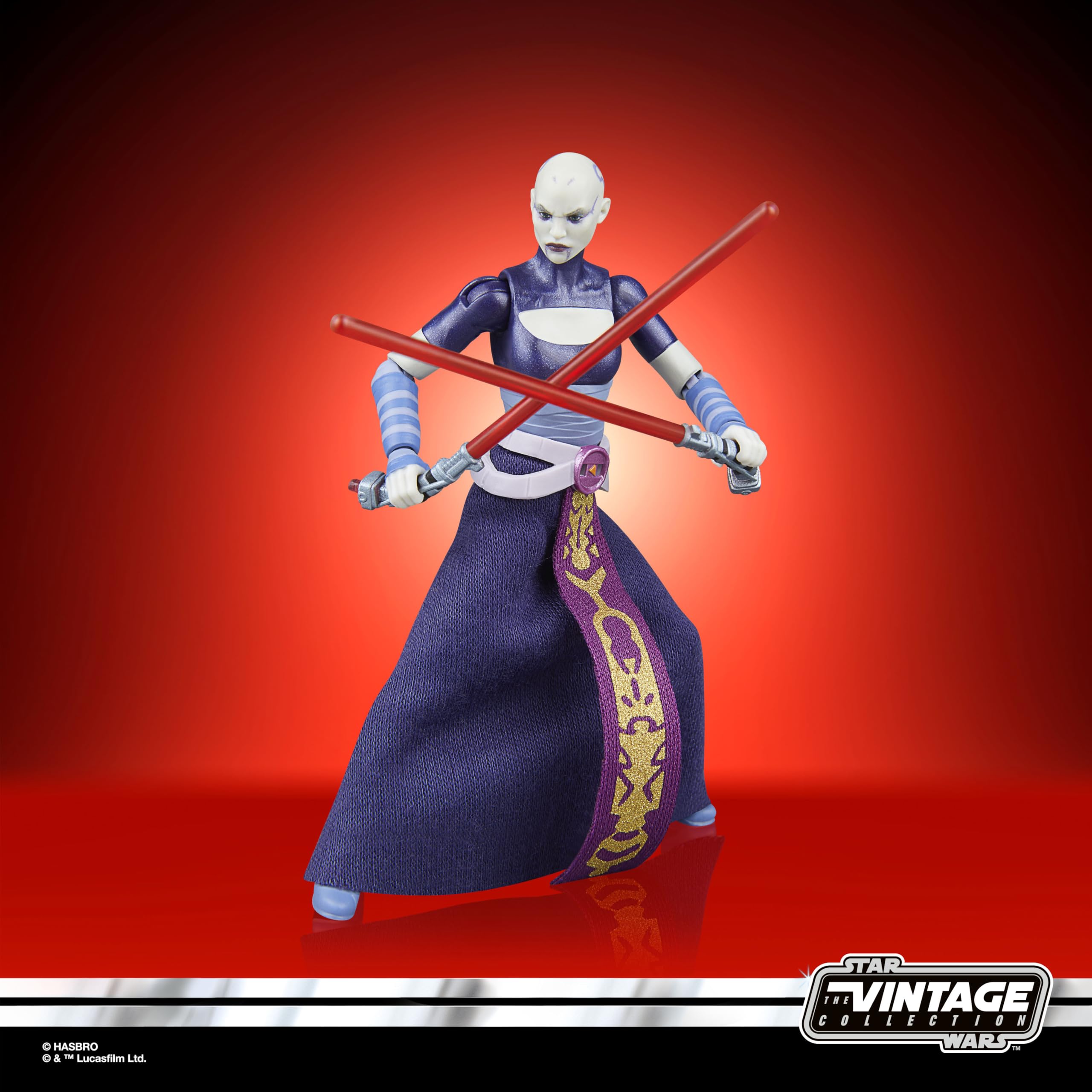Star Wars The Vintage Collection Asajj Ventress Action Figure - 9.5-cm Scale, The Clone Wars 5