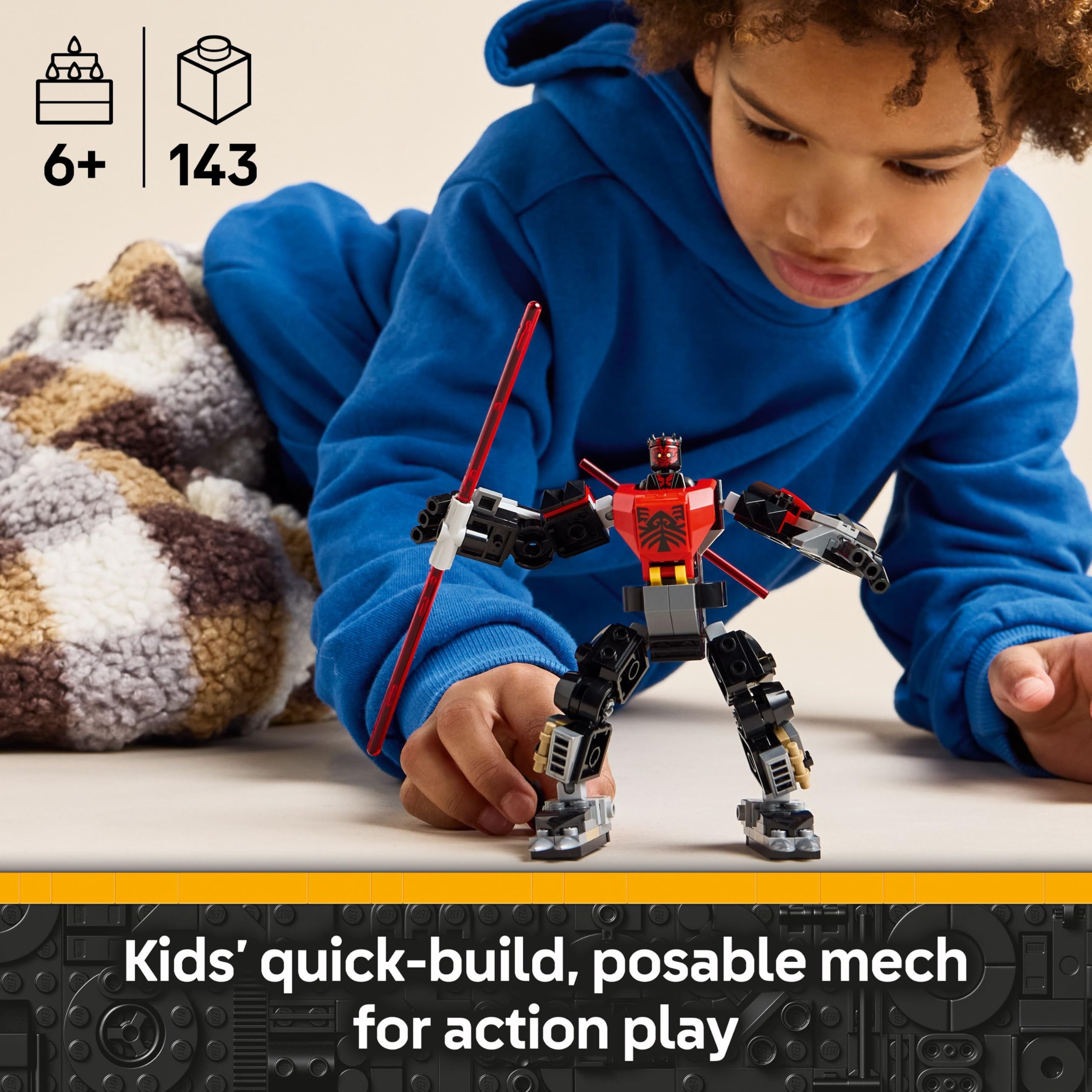 LEGO Star Wars Darth Maul Mech Building Set 75411 for Ages 6+ | 143 Pieces