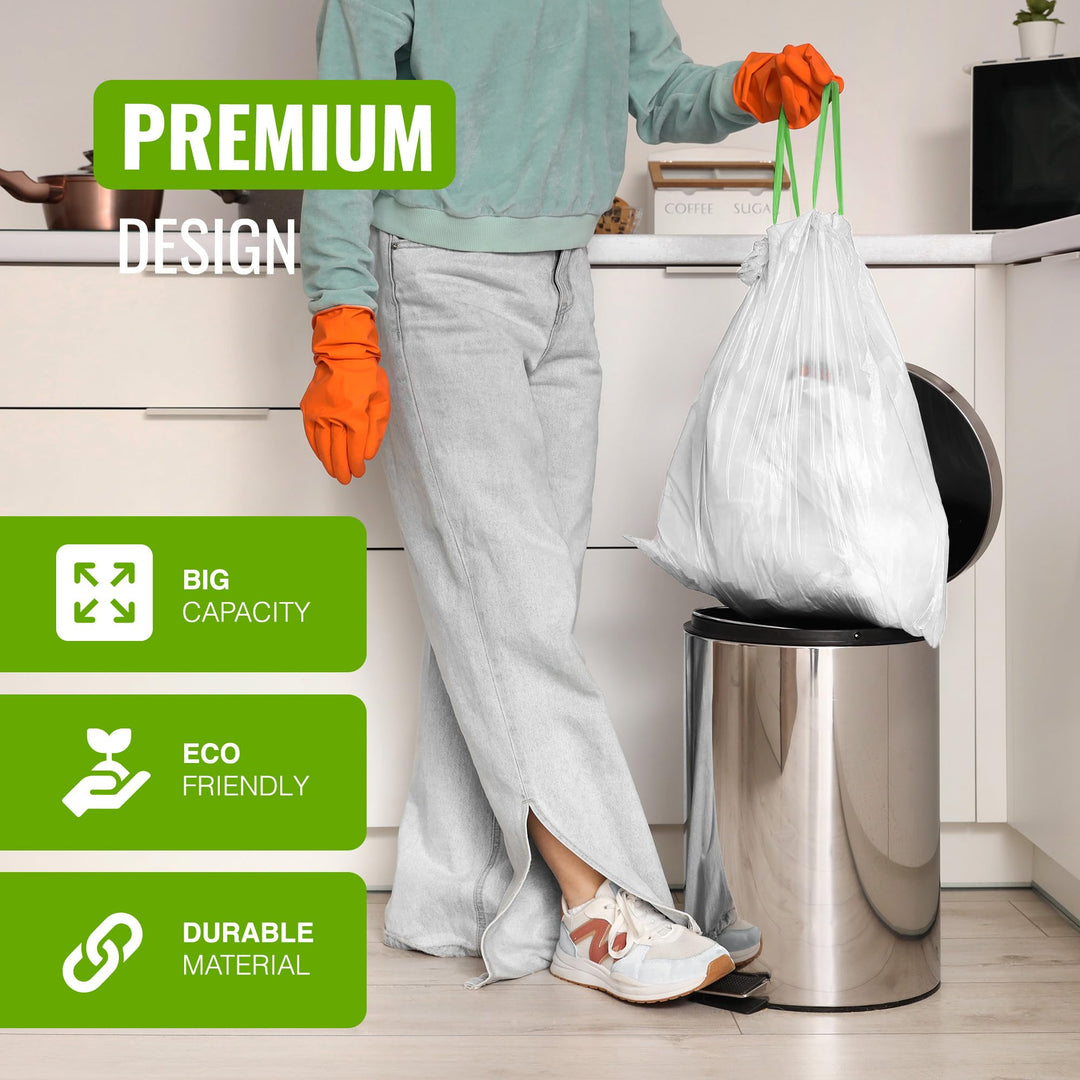 EcoBag Eco360 Extra Strong Drawstring Bin Liners 30L - 20 Bags