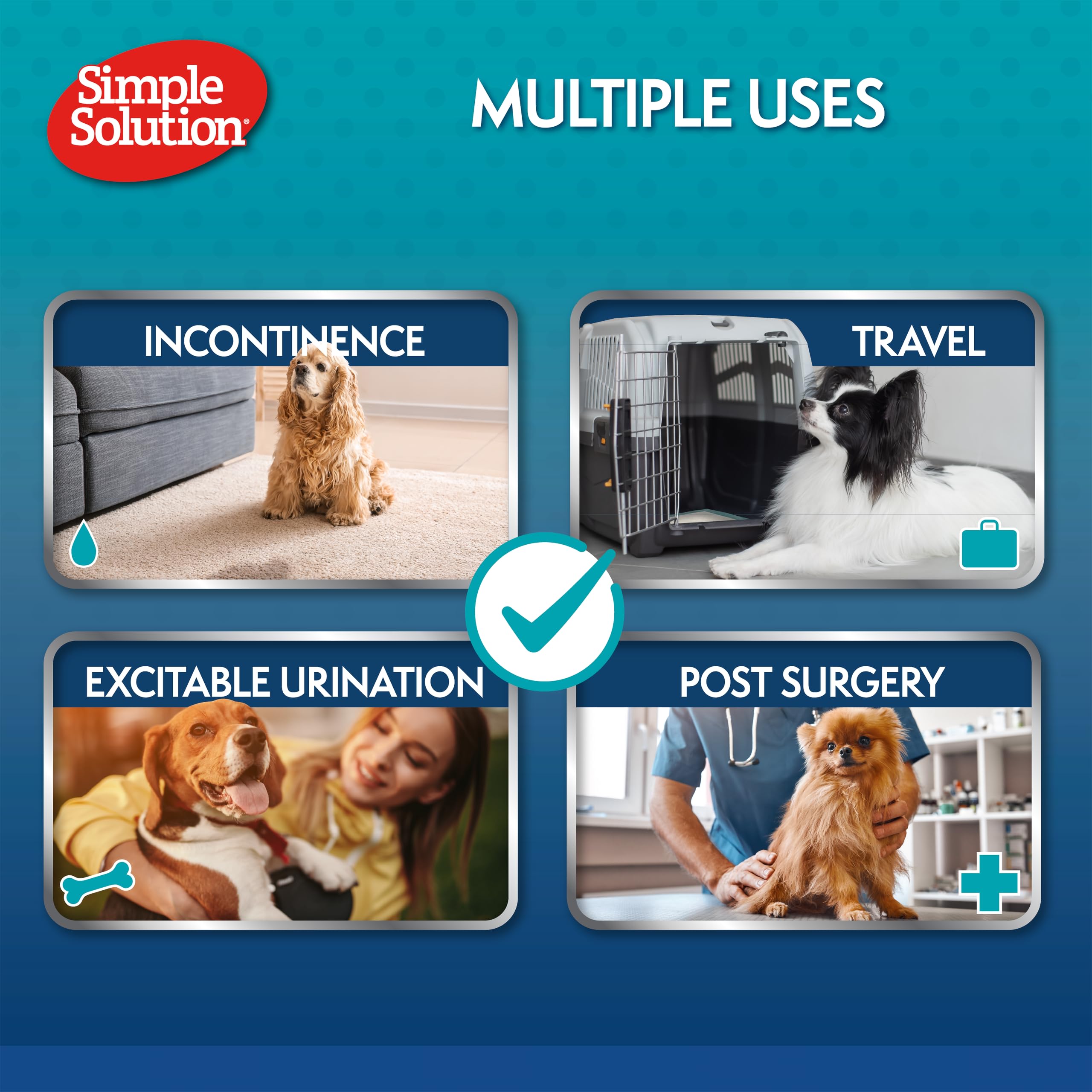 Simple Solution Disposable Male Dog Diapers - Small (4.5-11kg) | Leak-Proof Fit | 12 Count 8