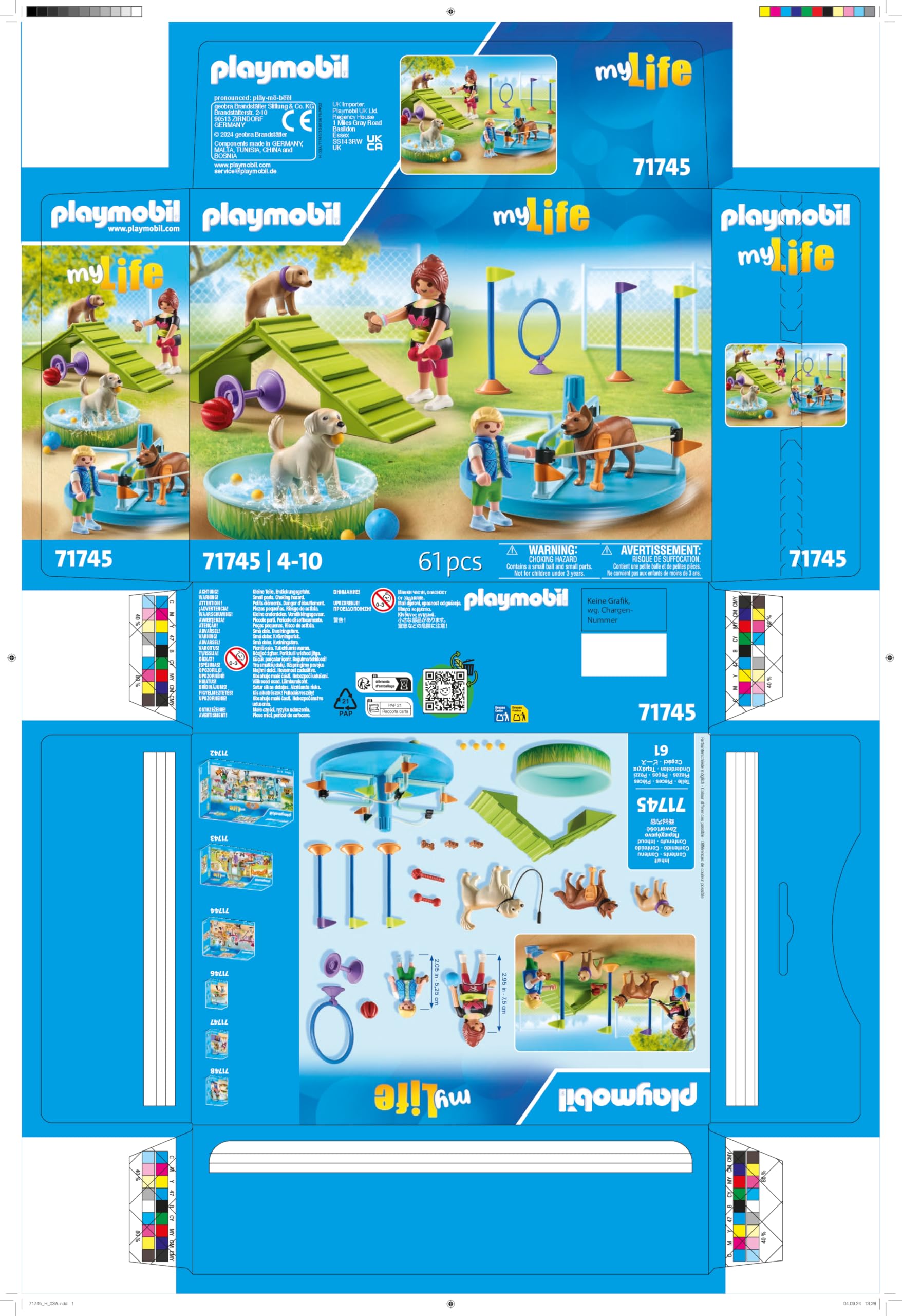 Playmobil My Life Dog Playground Playset | Ages 4+ | Model 71745