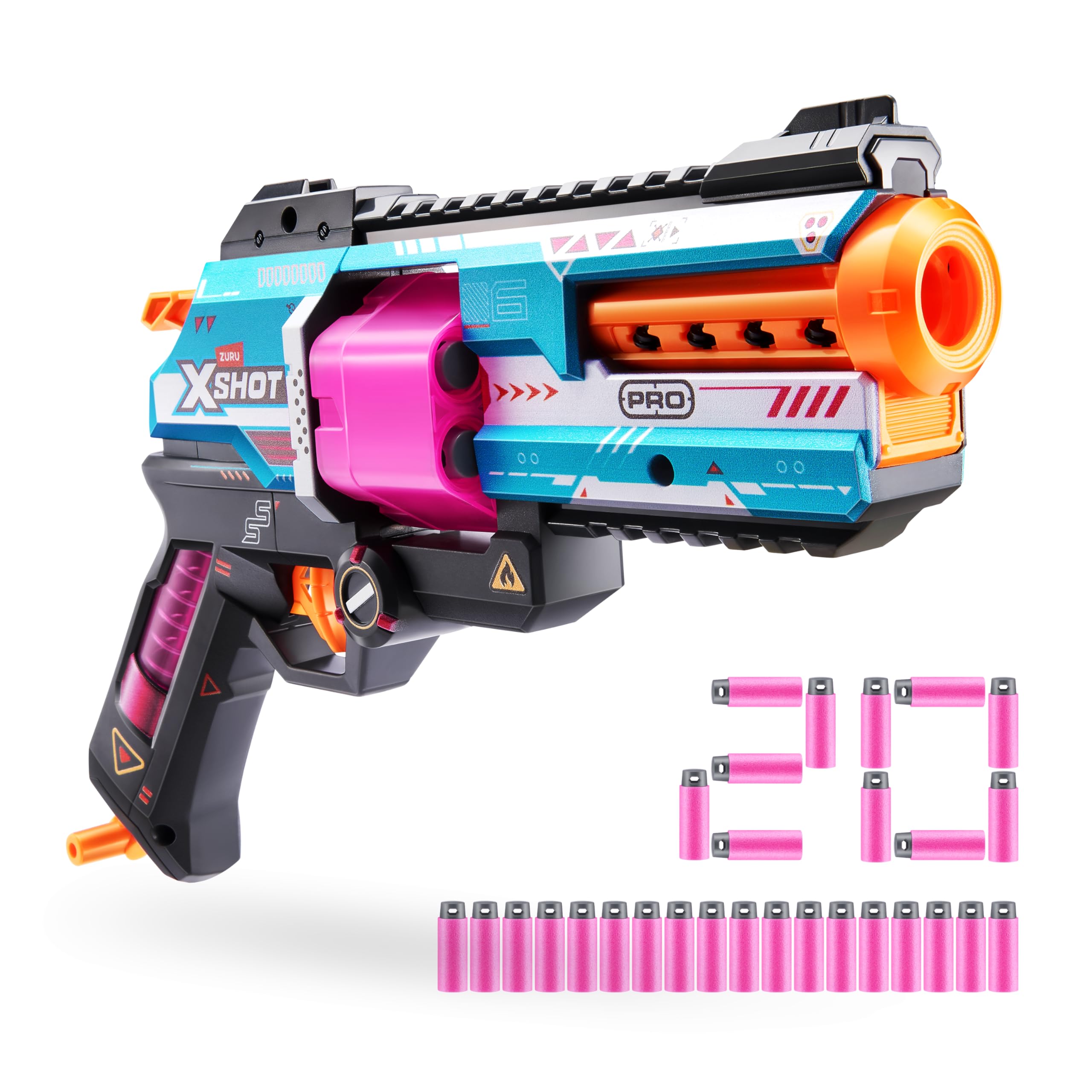 XSHOT SKINS Pro Series Break barrel Blaster with 20 Air Pocket Technology Darts | 120ft Range | Ergonomic Design