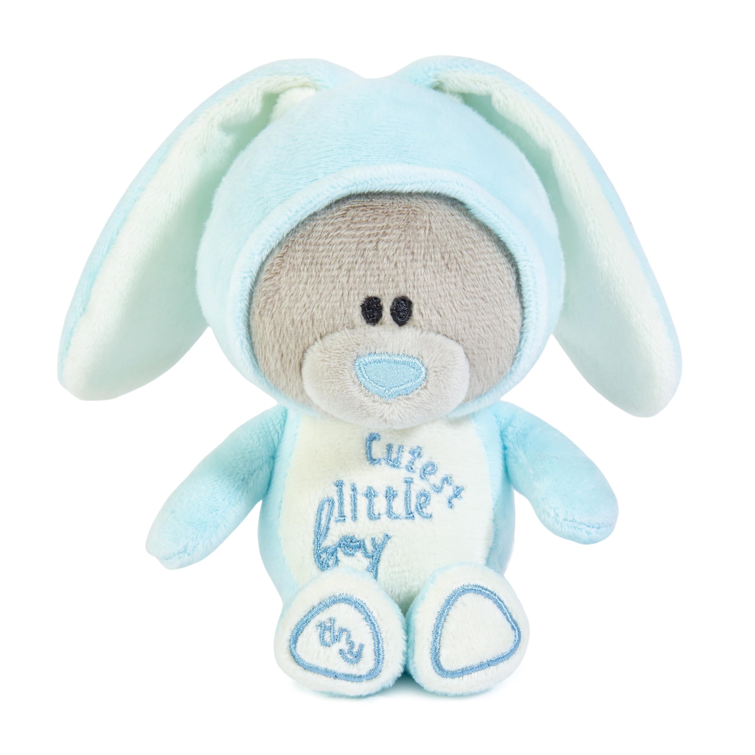 Me To You Tiny Tatty Teddy New Baby Boy Plush Bear in Bunny Onesie | 10cm High 1