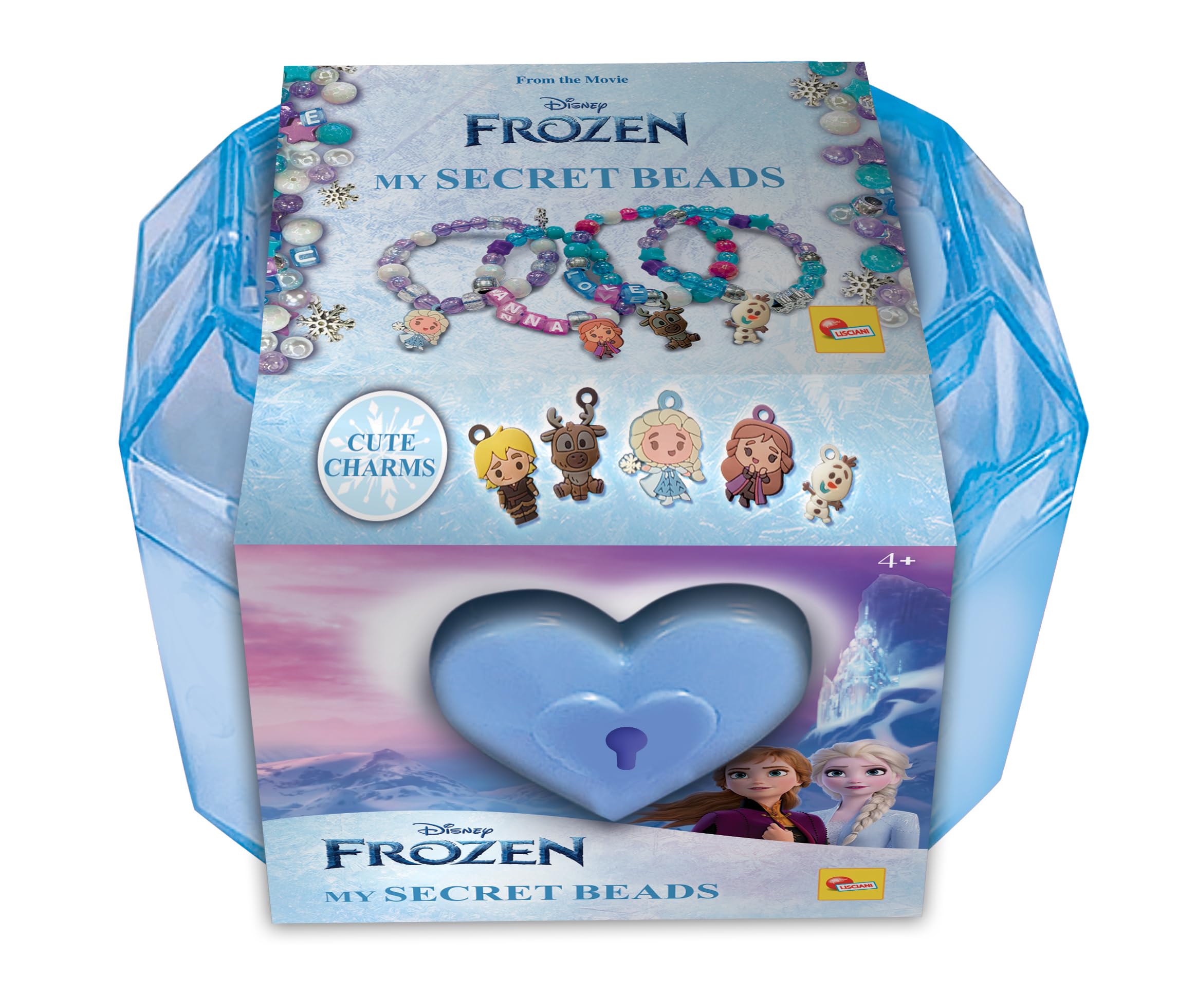 Liscianigiochi FROZEN Secret Beads Jewellery Creation Kit | Ages 3+ | Multicoloured