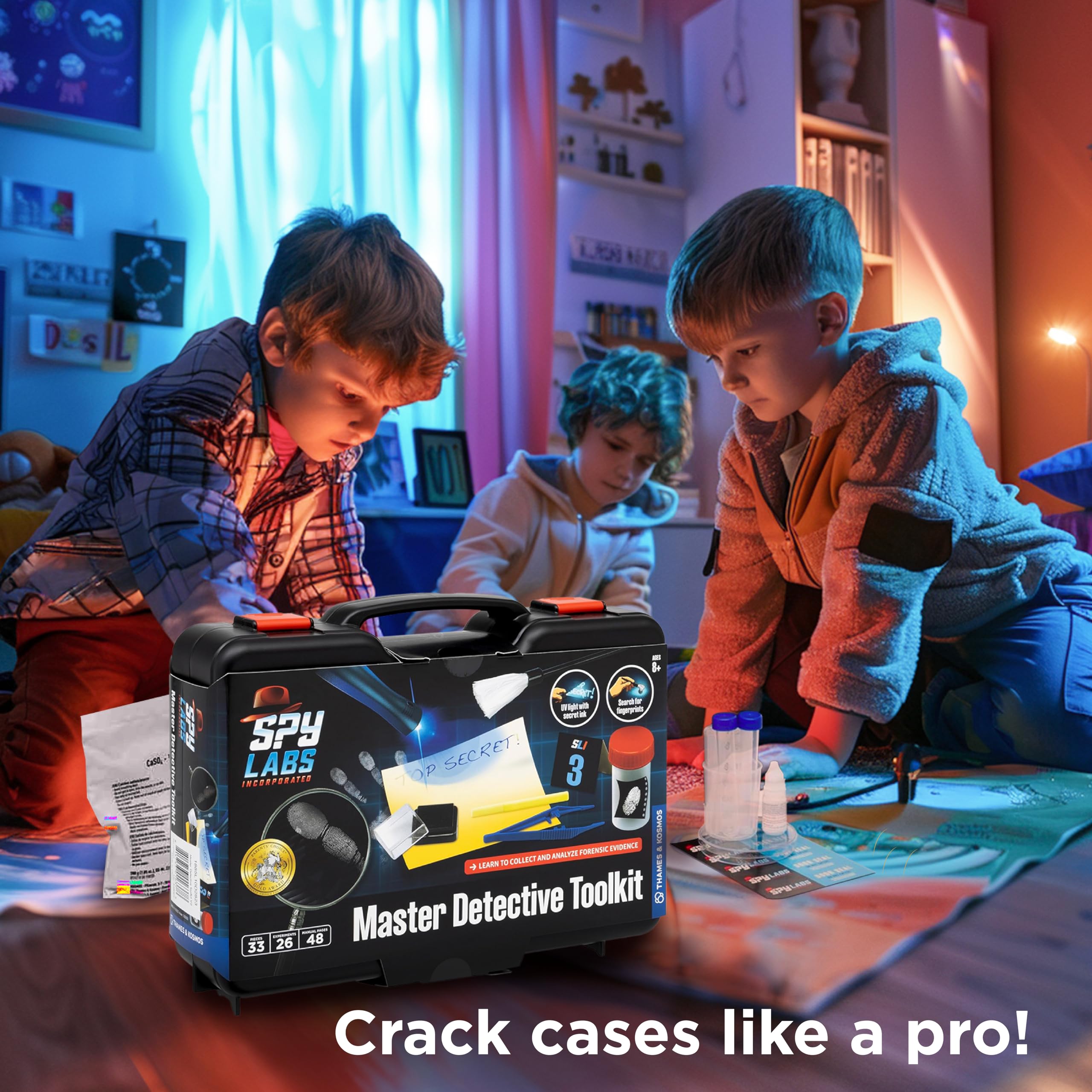 Spy Labs Master Detective Toolkit V2 - Forensic Science Kit for Ages 8+ 12