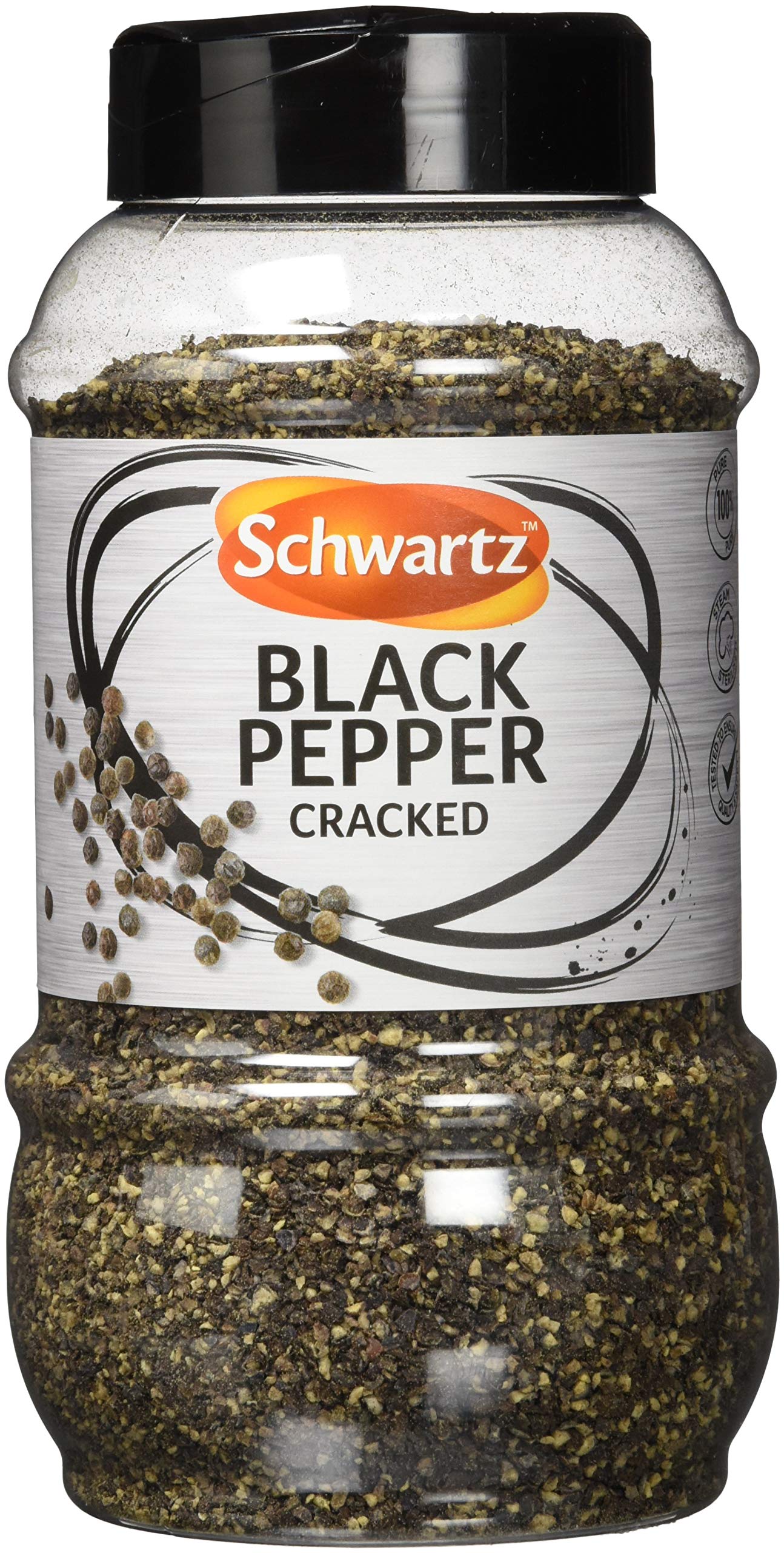 Schwartz Cracked Black Pepper - Woody & Lemony Flavor | 380g