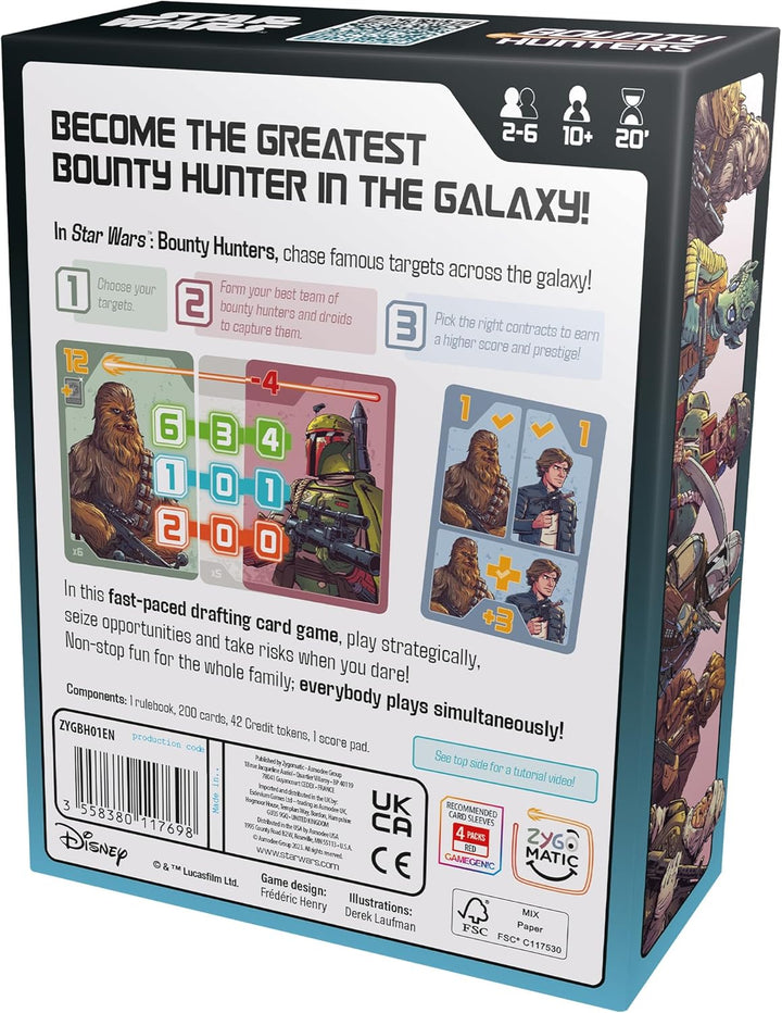 Zygomatic Star Wars: Bounty Hunters Card Game